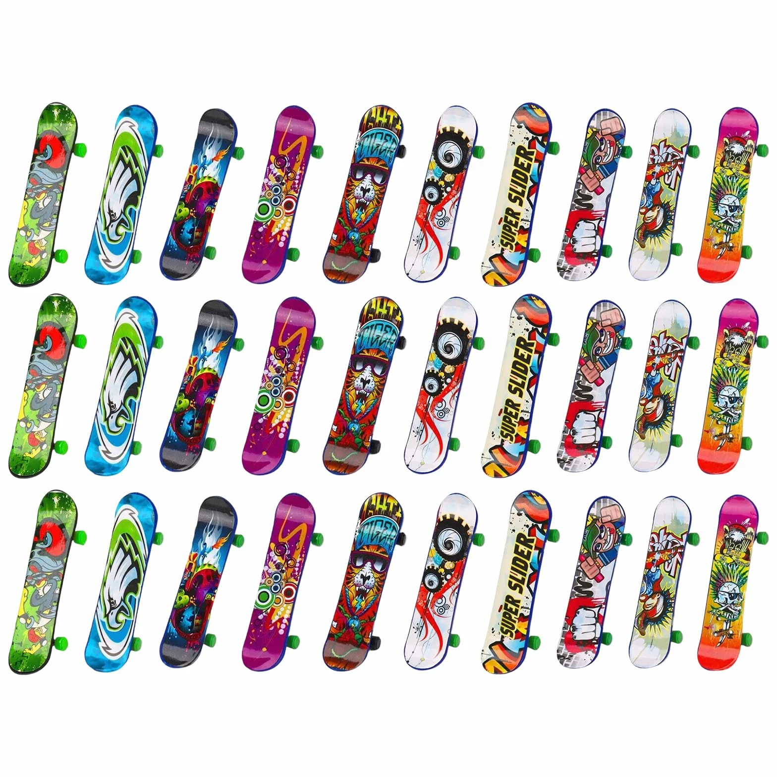 Lot de 30 Planches à Doigts Mini Skateboards, Jouet Finger Skate pour Enfants