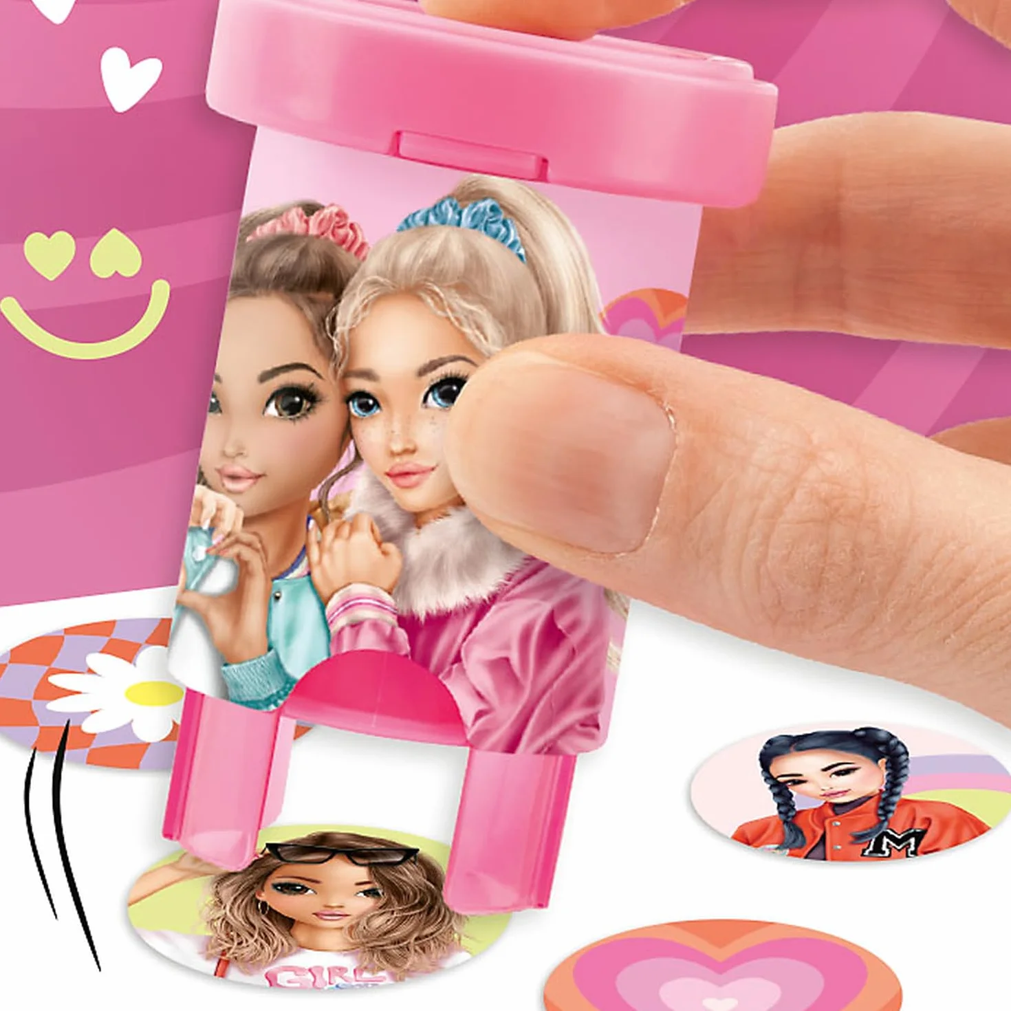 Depesche TOPModel Sticker Stamper Set z Tamponem i 160 Stickers