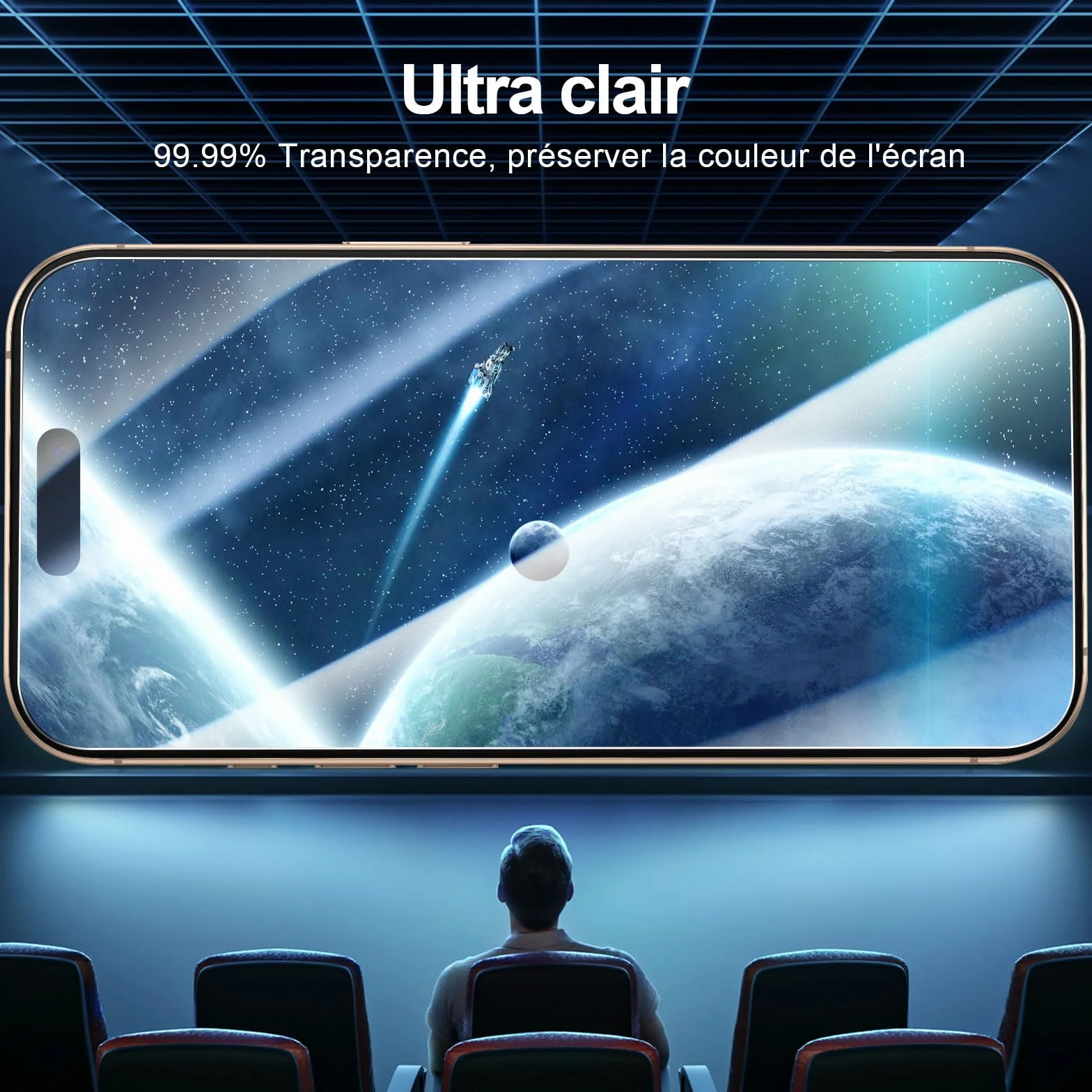 NEW'C Verre Trempé pour iPhone 17 Pro 16 Pro (6,3") Film Protection écran HD Transparent
