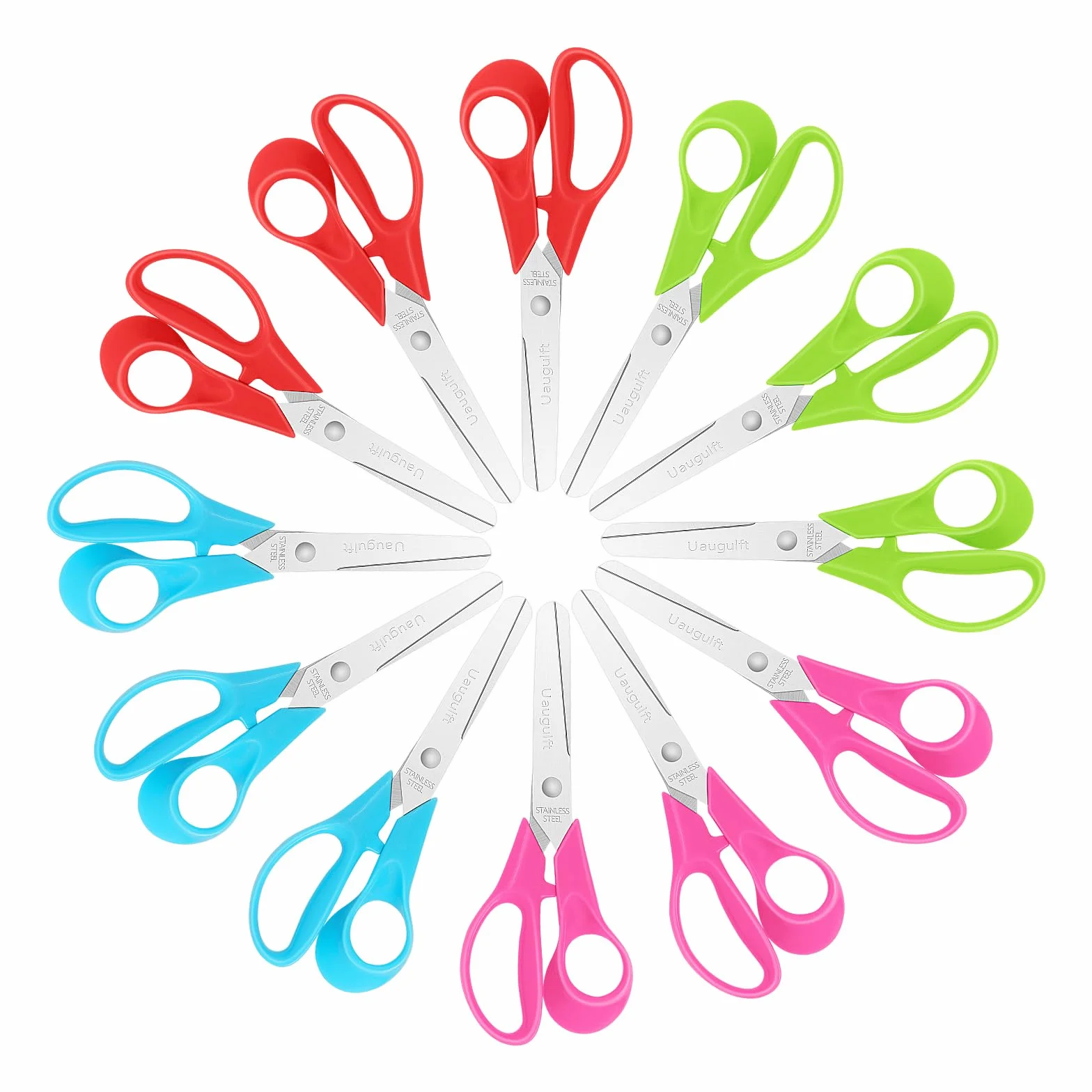 Ciseaux de sécurité enfants acier inoxydable 12,7 cm lot de 12