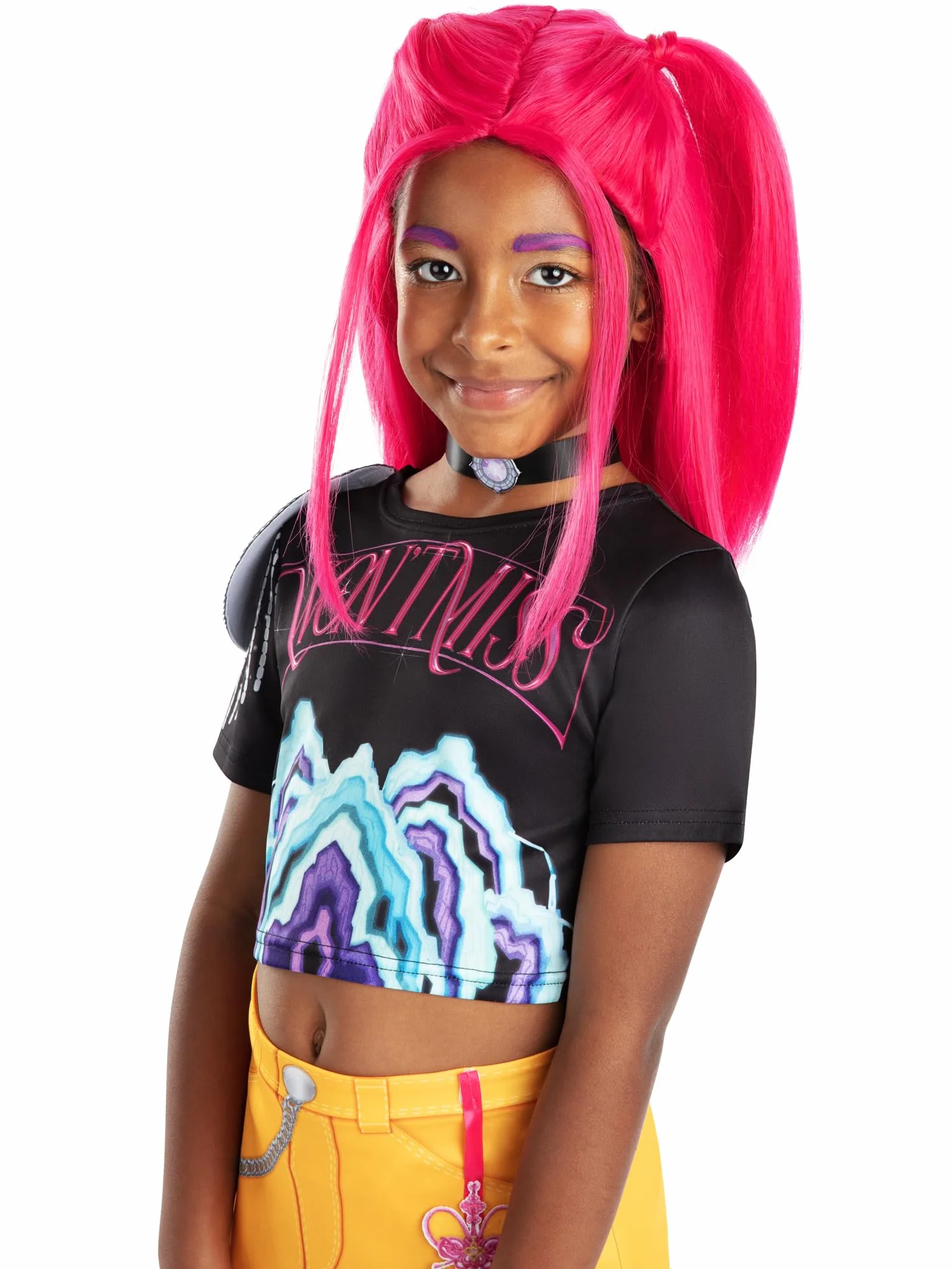 Rubies Netflix KPOP Demon Hunters Perruque enfant Mira Huntrix Taille unique