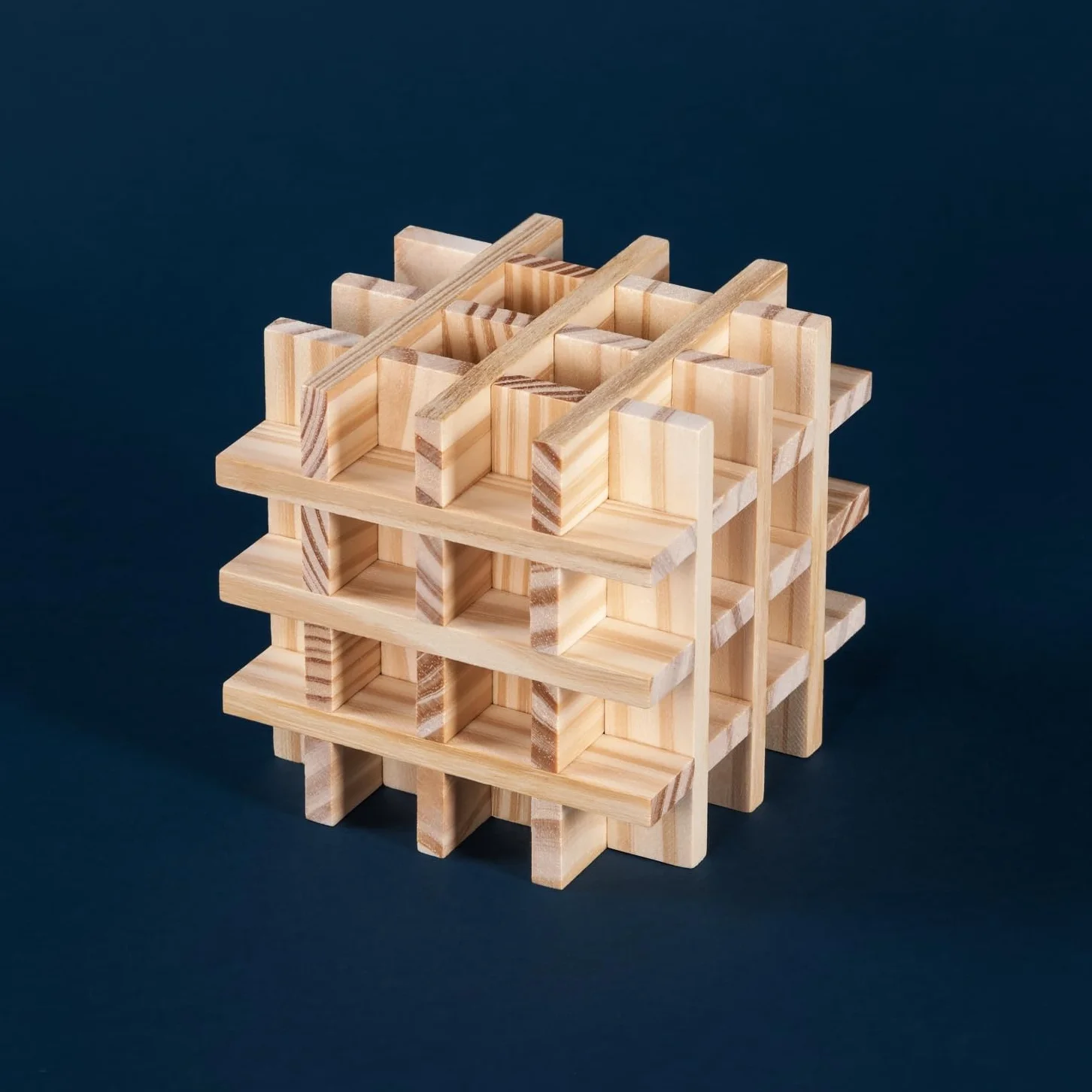 Jeux de Construction en Bois 220 Planchettes Pin Non Traité Cubes à Empiler Enfant