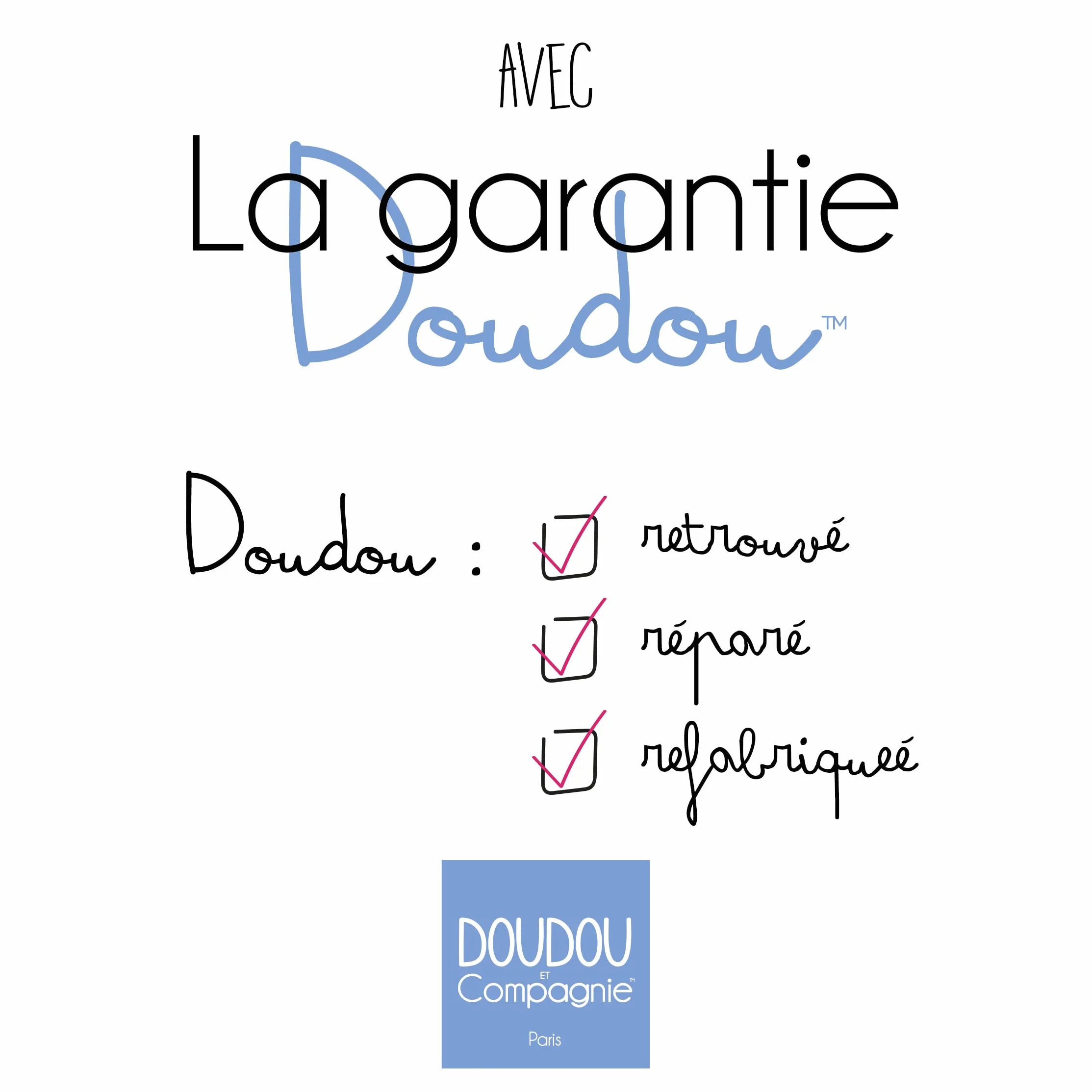 Doudou Lapin Collection Bonbon avec Boite Cadeau 26 cm Taupe Plat & Tout Doux Idée Cadeau de Naissance
