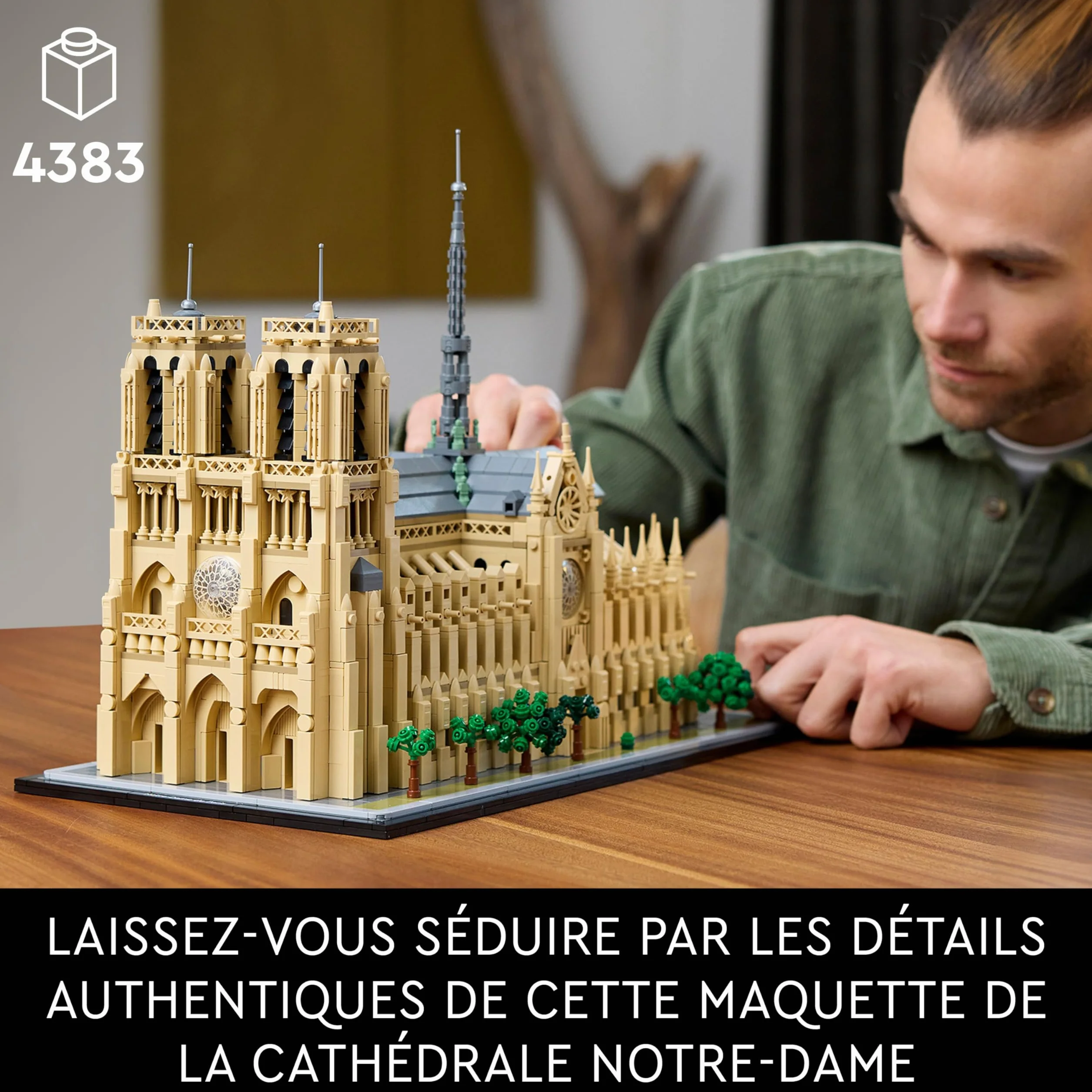 LEGO Architecture Notre-Dame de Paris 21061 Maquette à Construire Set pour Adultes