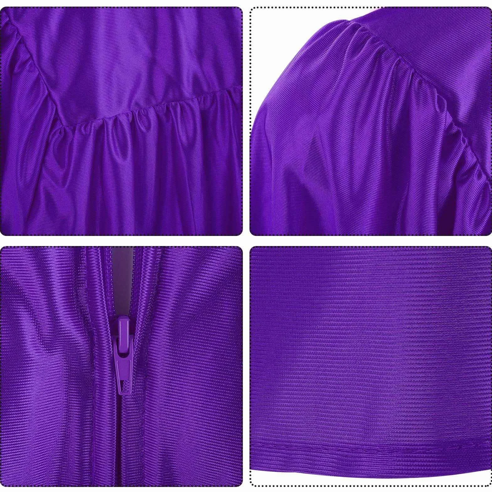 Robe de Remise de Diplôme Enfants 2-12 Ans Costume Maternelle Unisexe avec Toge et Chapeau de Graduation Pendentif 2026