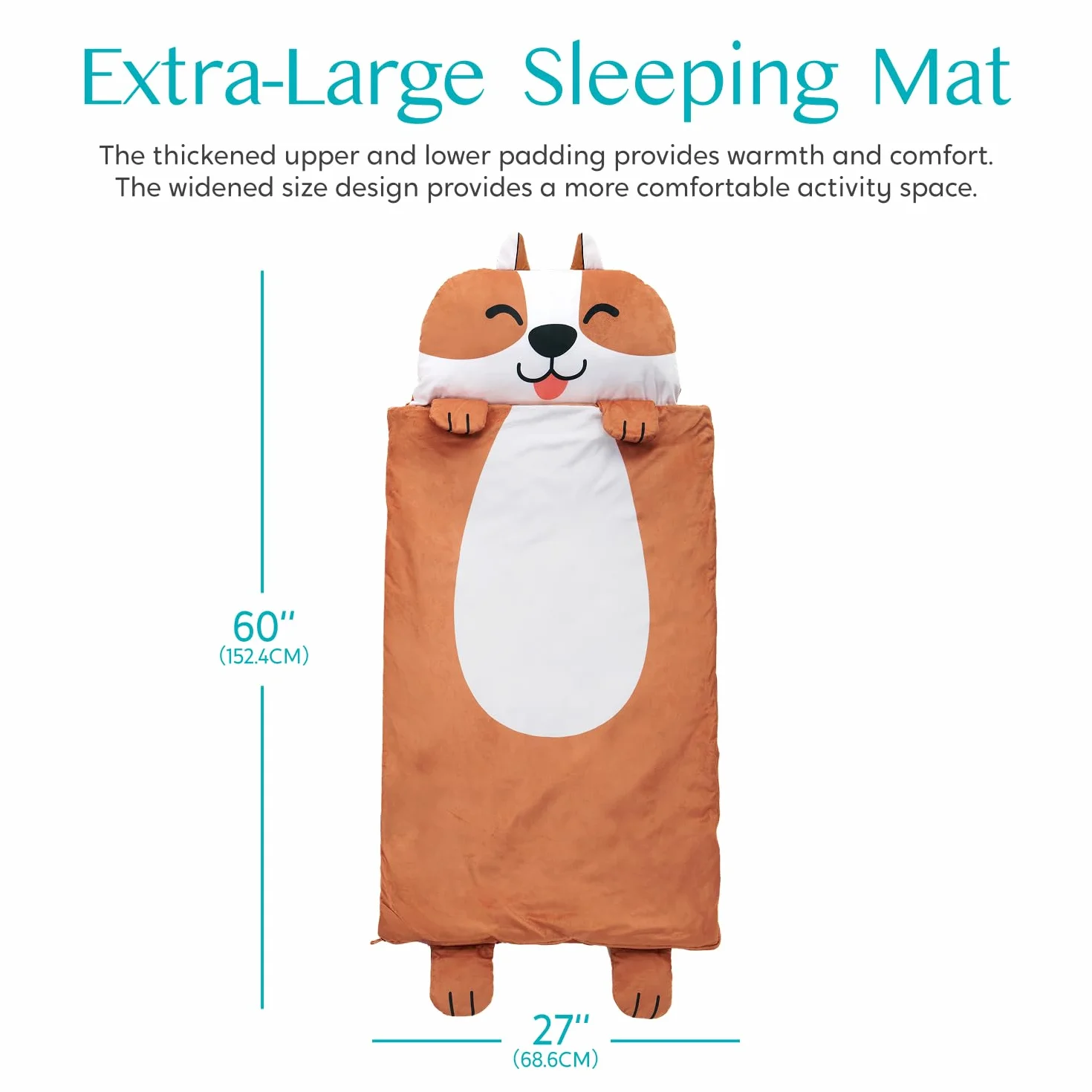 Joiedomi Sac de Couchage Enfant Tapis Enroulable Maternelle 3-7 Ans