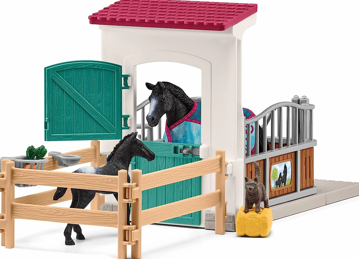 Schleich HORSE CLUB Box pour jument et poulain 42611 coffret 34 pièces jouet cheval dès 5 ans
