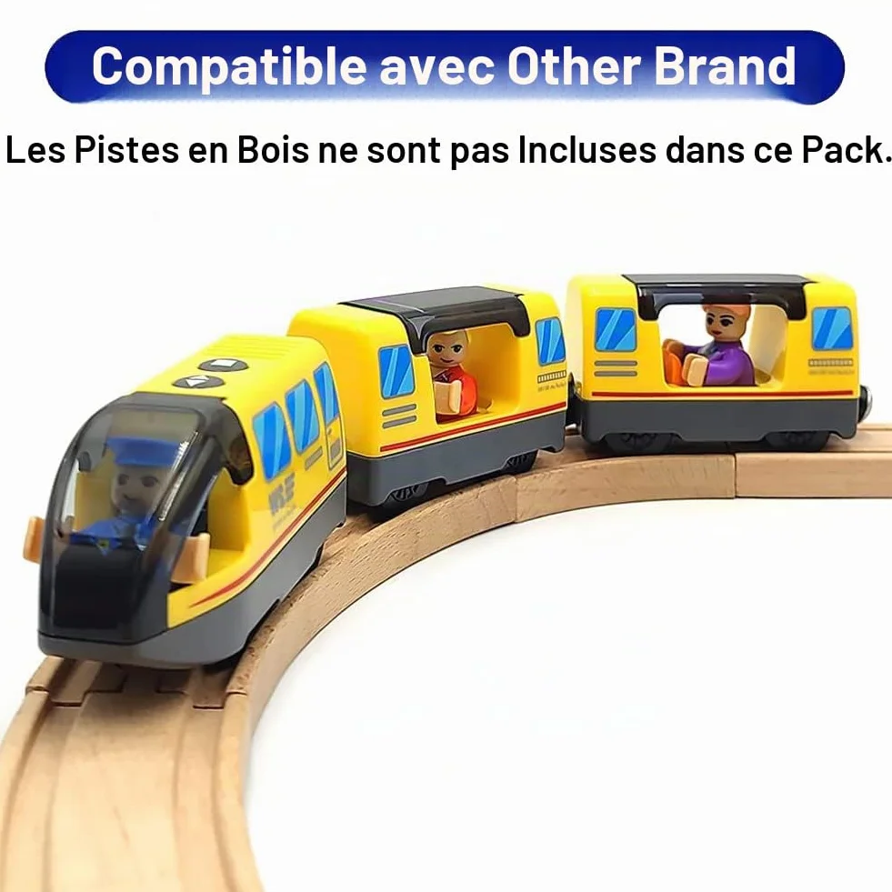 TOPLIVING Train à Piles Connexion magnétique Jouet de Train Enfants 3-5 Ans