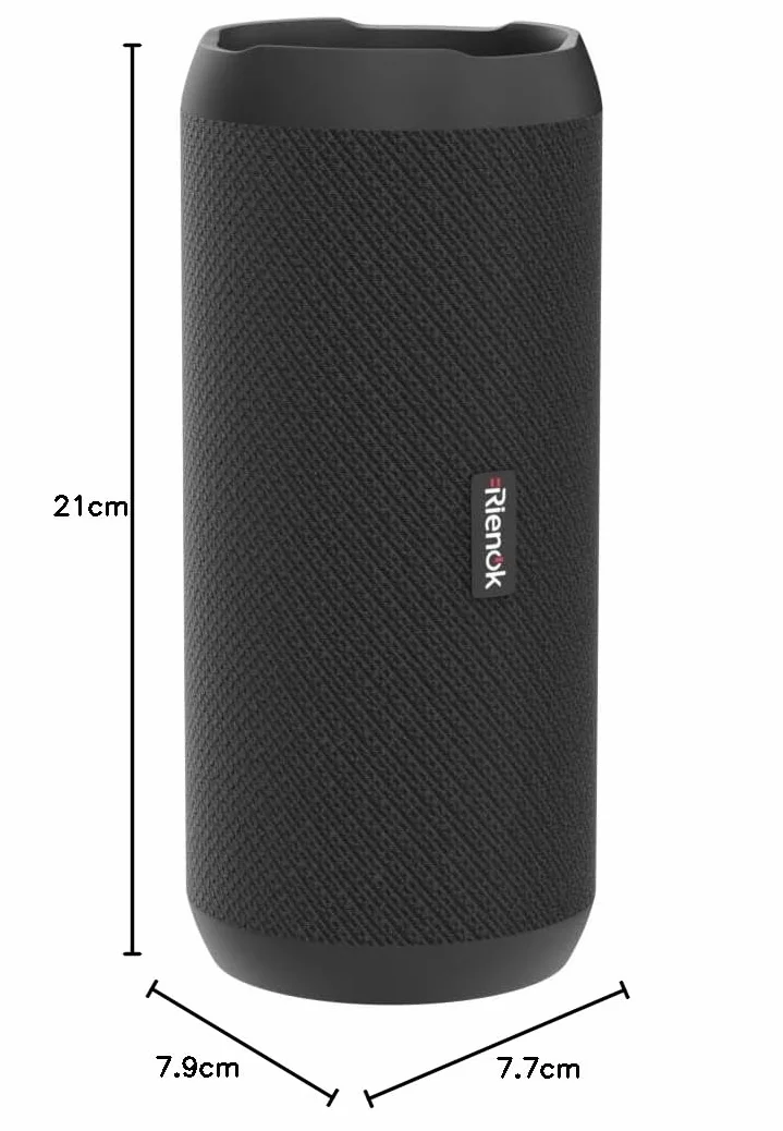 RIENOK Enceinte Portable Bluetooth 5.3 30W IPX7 30H Noir