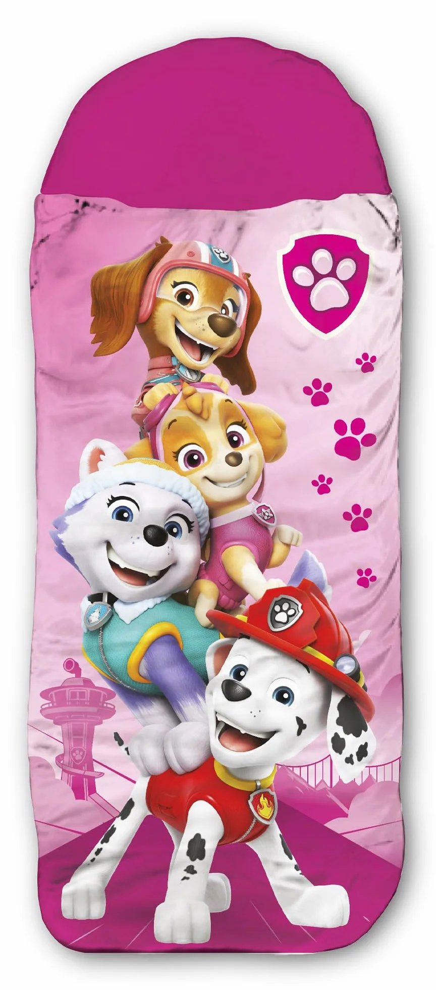 BERONAGE Paw Patrol Sac de couchage enfant Rose 140x70 cm Toutes saisons Garnissage fibre synthétique