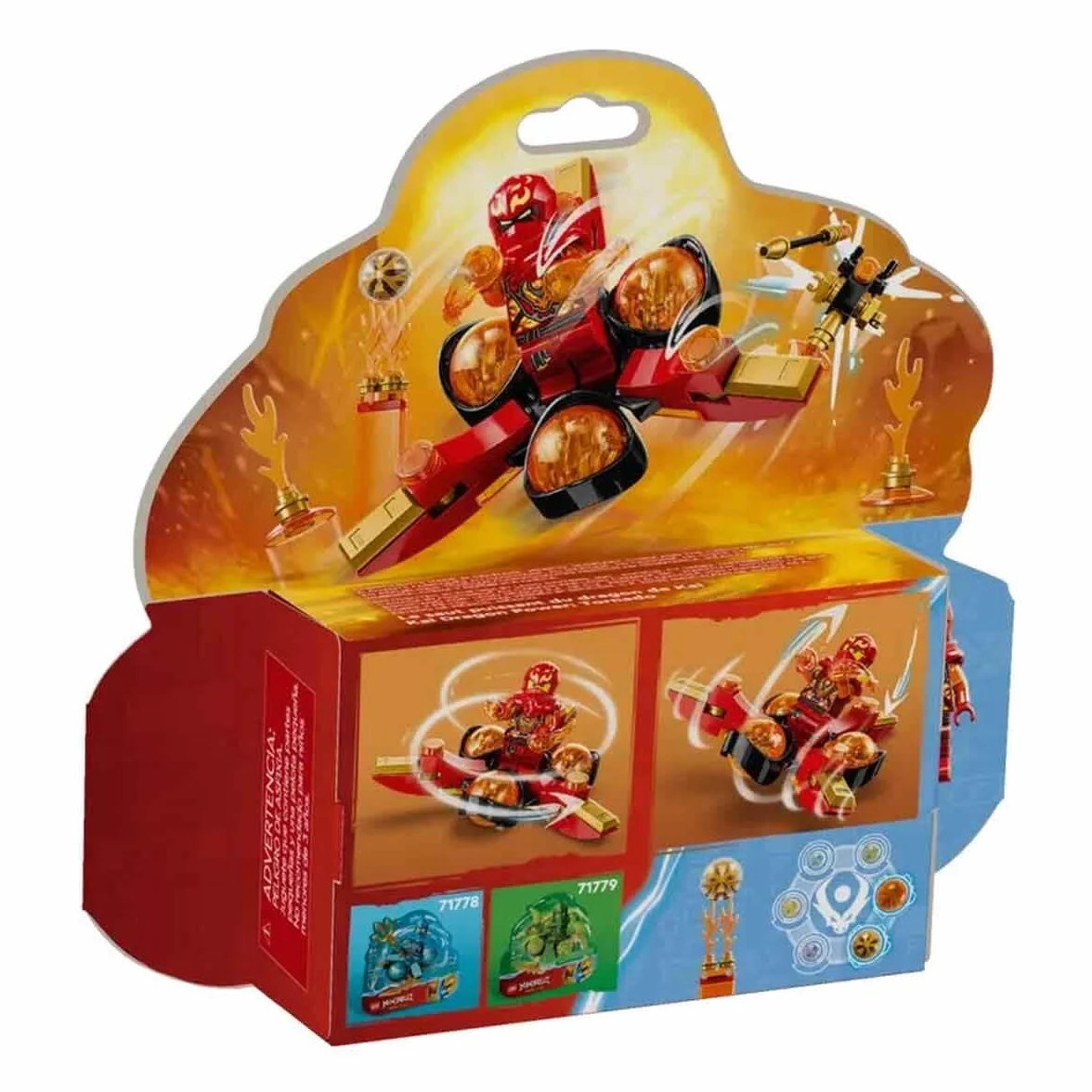 LEGO 71777 Ninjago Le Salto Spinjitzu Le Pouvoir du Dragon de Kai Jouet Toupie Ninja pour Enfants Dès 6 Ans