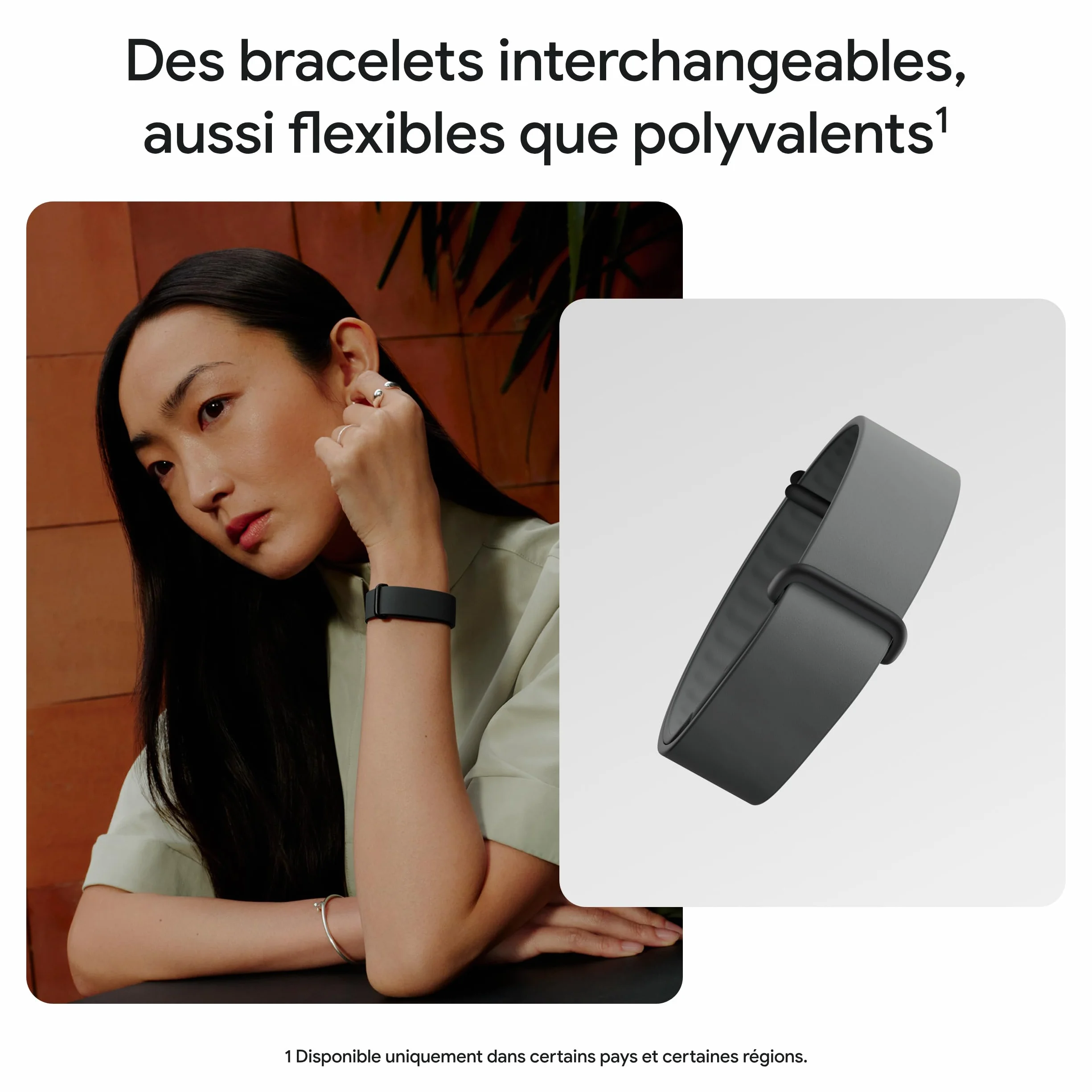 Google Fitbit Air Moniteur d'activité Physique sans écran Suivi Sport Fréquence Cardiaque Sommeil Coaching IA Rouge Framboise