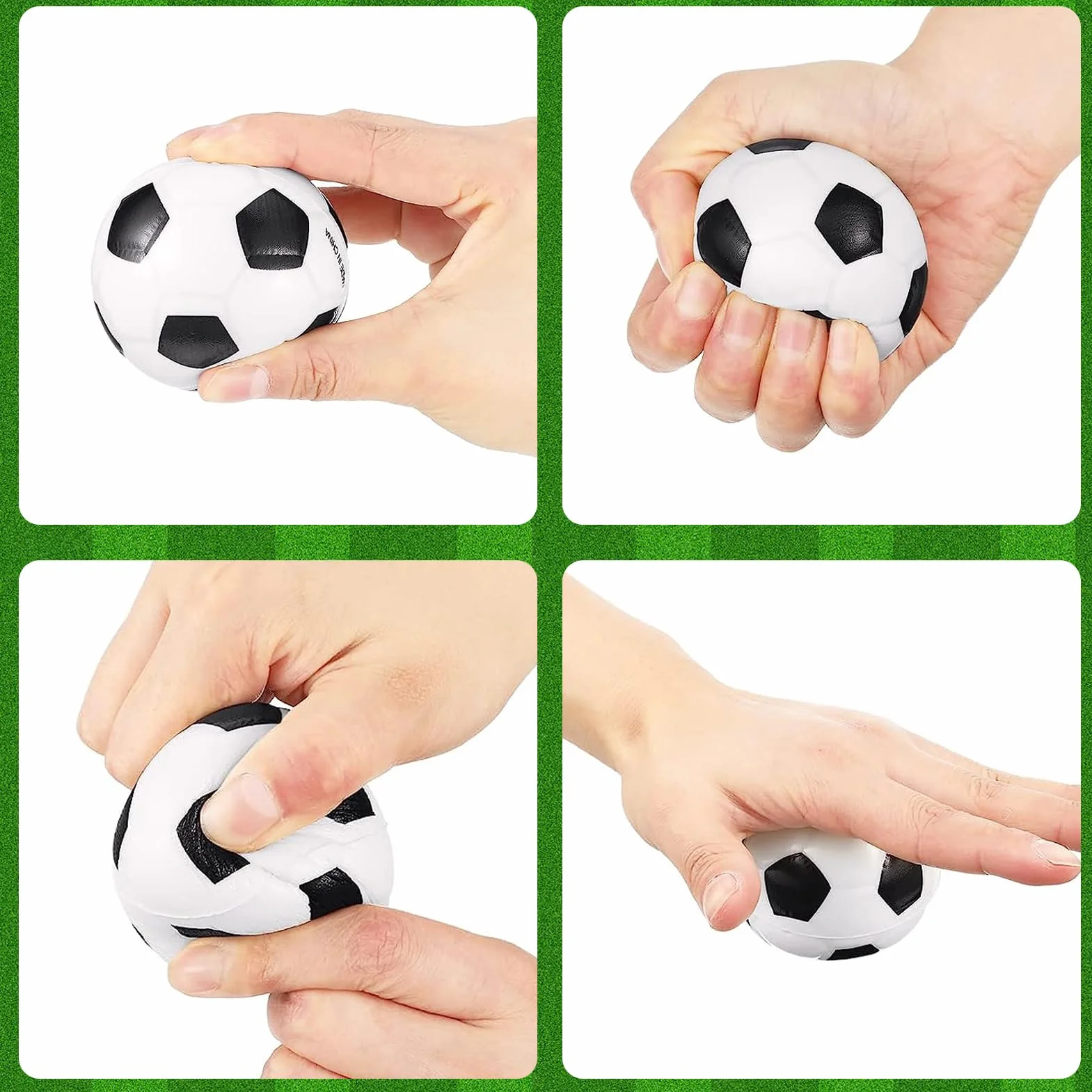 Mini Ballon Football 12 Pièces, Balles en Mousse Anti Stress, Softball Football