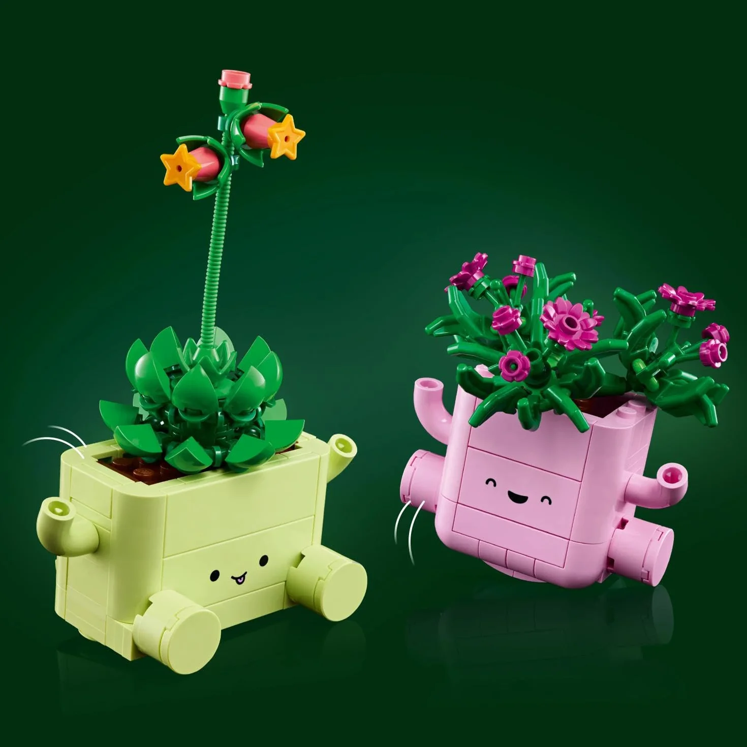 LEGO Botanicals Petites Plantes Dansantes 11506 Set Fleurs Artificielles 2 Plantes 2 Pots Pastel Décoration Chambre Cadeau DIY 9 Ans Adulte