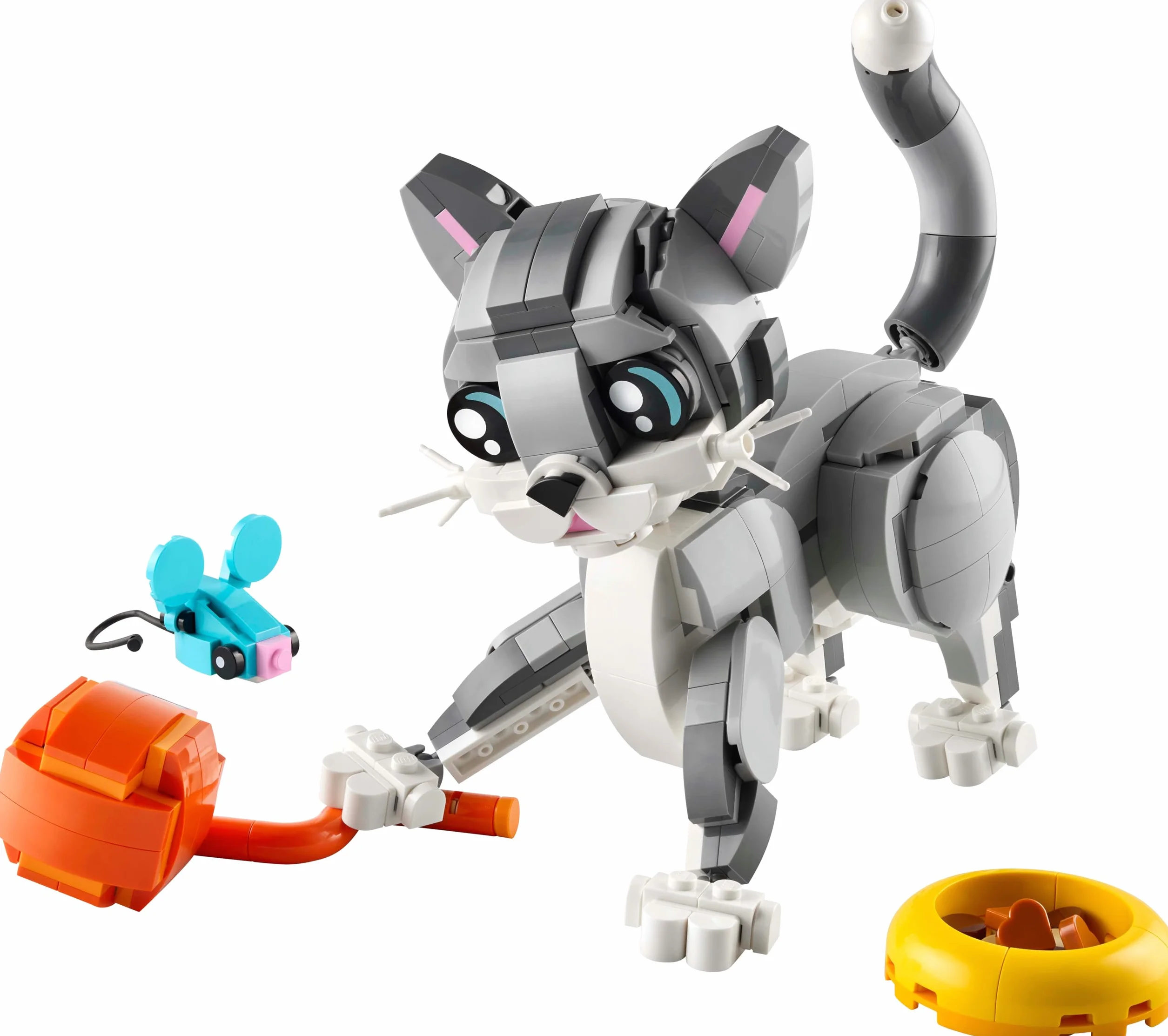 LEGO Creator 3-en-1 Le Chat Joueur 31163 Figurine Animal Transformable Chien Pigeon Cadeau Enfant 8 Ans