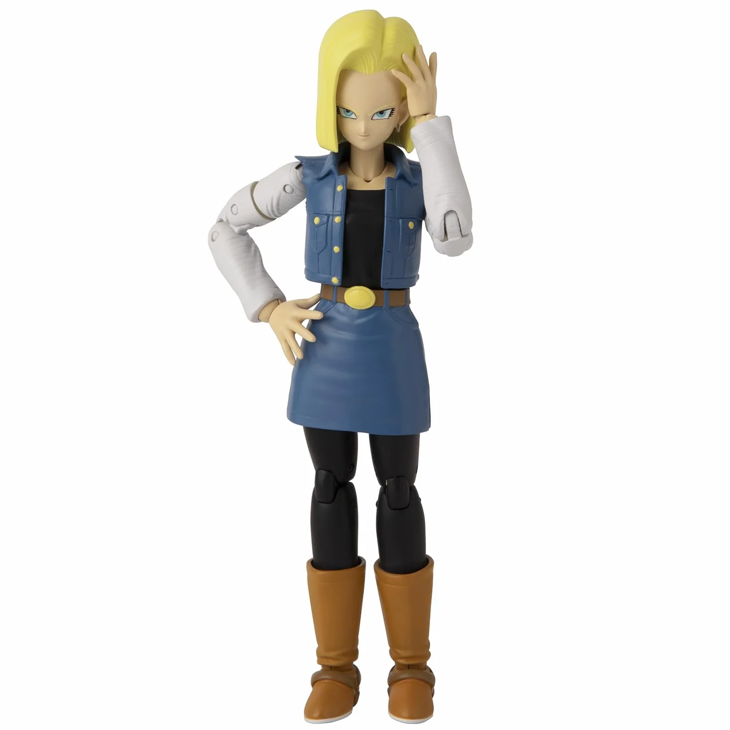 BANDAI Dragon Ball Super Figurine Dragon Star 17 cm Android 18 Articulée Cyborg Jouet 4 Ans+