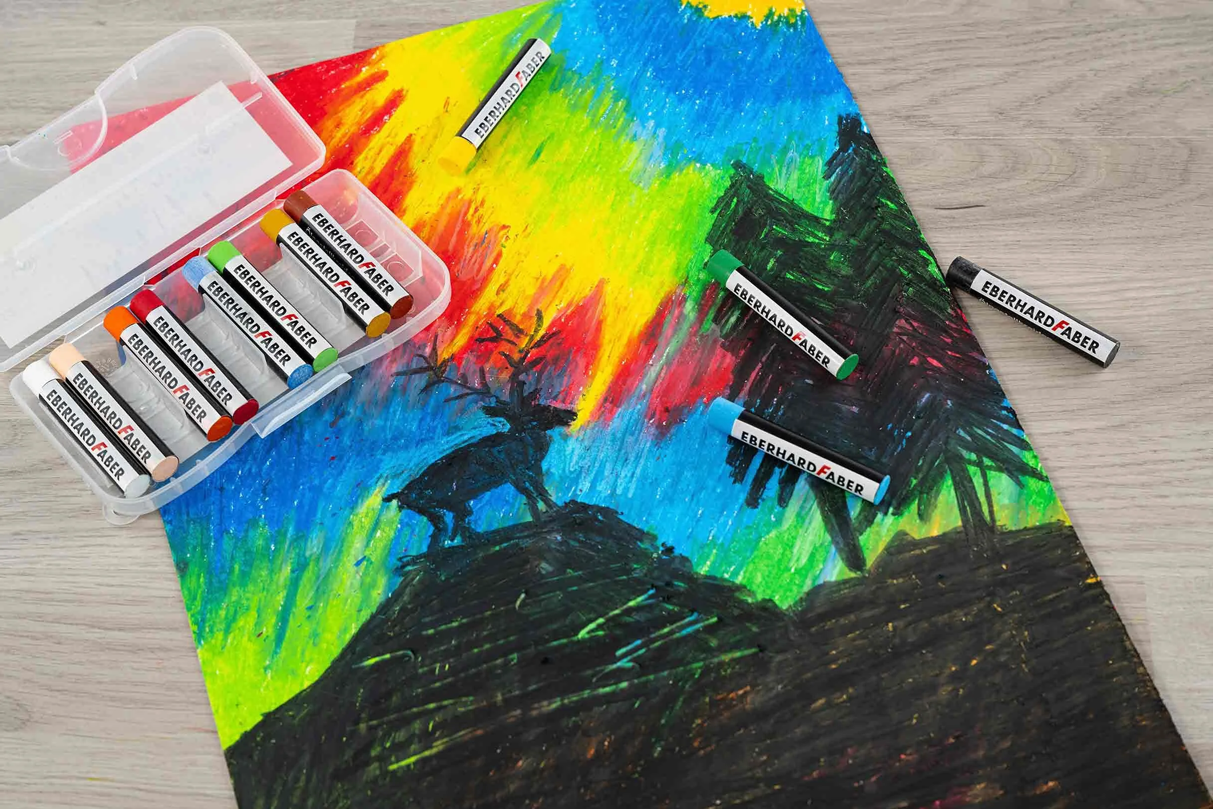 Eberhard Faber Oliepastels 12 stuks 11 mm 522013