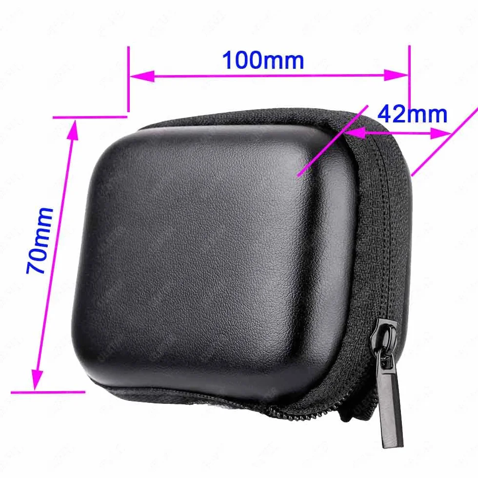 Sac Étui de Transport pour DJI Osmo Action 5 Pro/Action 4/Action 3 Noir avec Bouchon d'Objectif en Caoutchouc