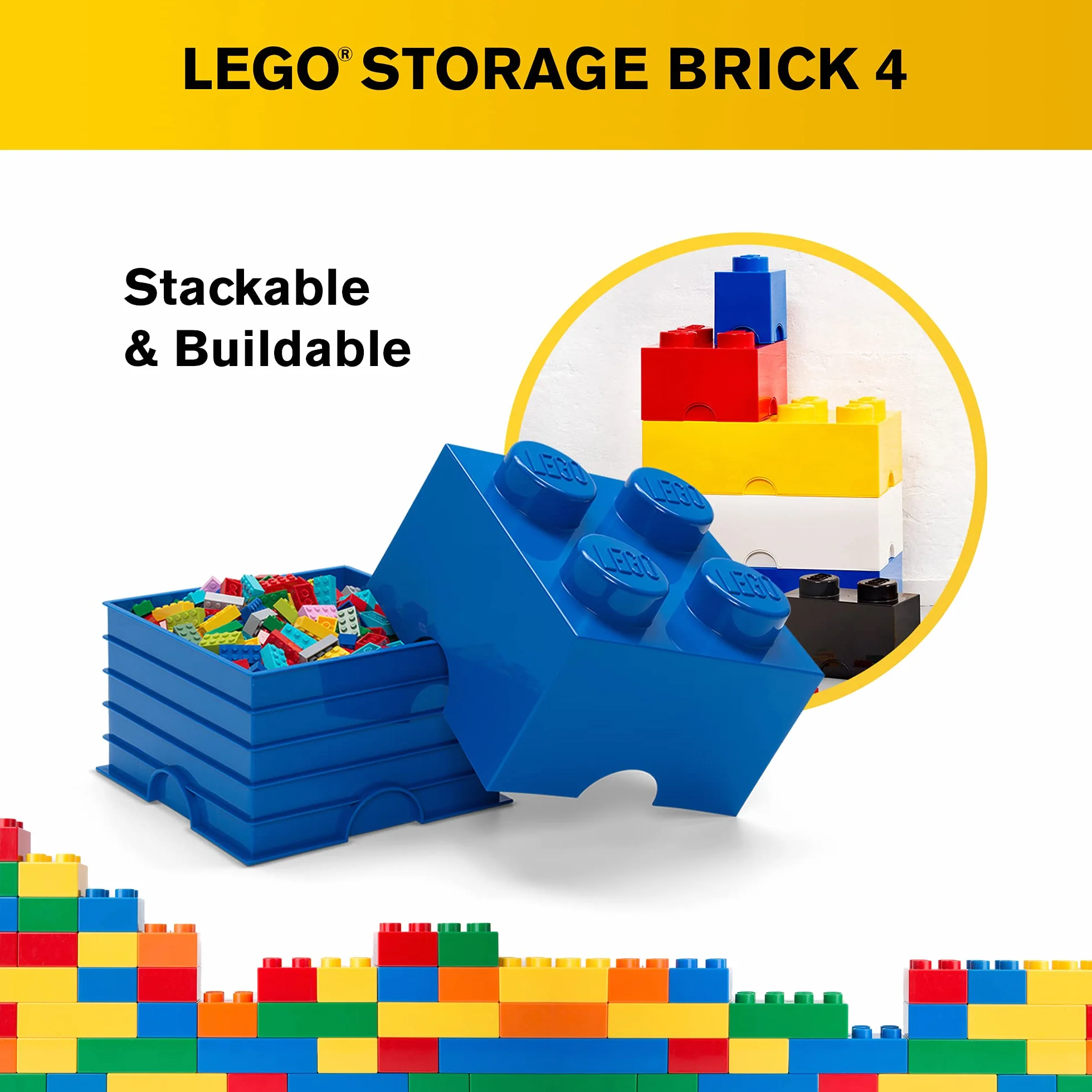 LEGO Storage Brick 4, Blue 4003