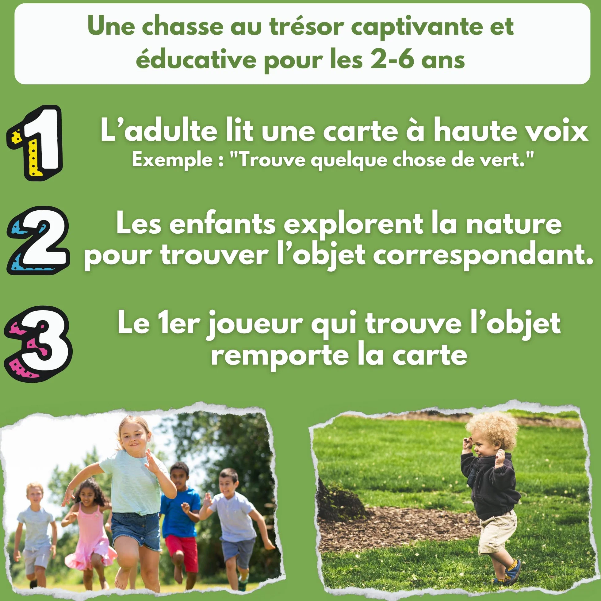 Oh Happy Games Trouve-Moi ! Le Jeu de Cartes Éducatif et Ludique Approuvé par Les Parents - Activité Montessori, Jeu de Société pour Enfants - Cherche et Trouve Jeux Extérieur Enfant