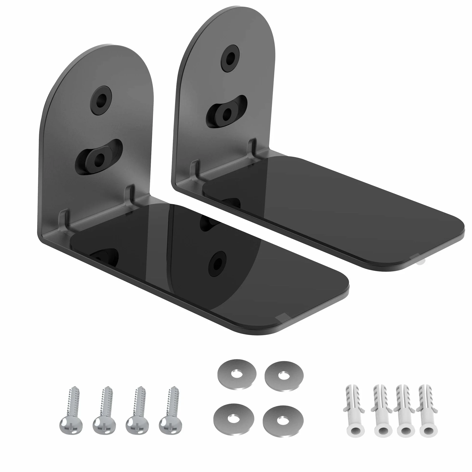 Support Mural pour Barre de Son Compatible Bose, JBL, Sonos, Samsung, Noir