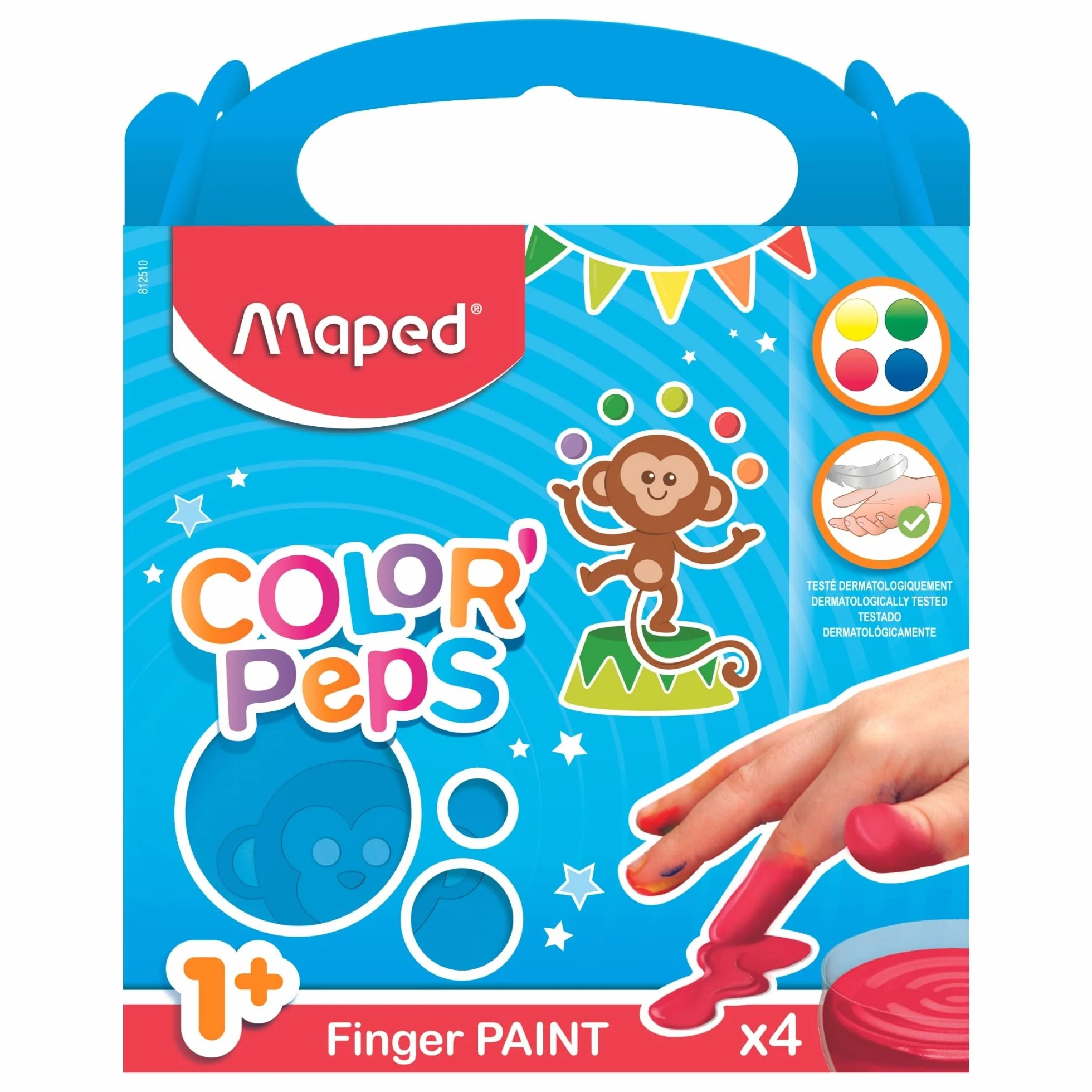 MAPED COLOR'PEPS ma première peinture à doigts étui de 4 pots