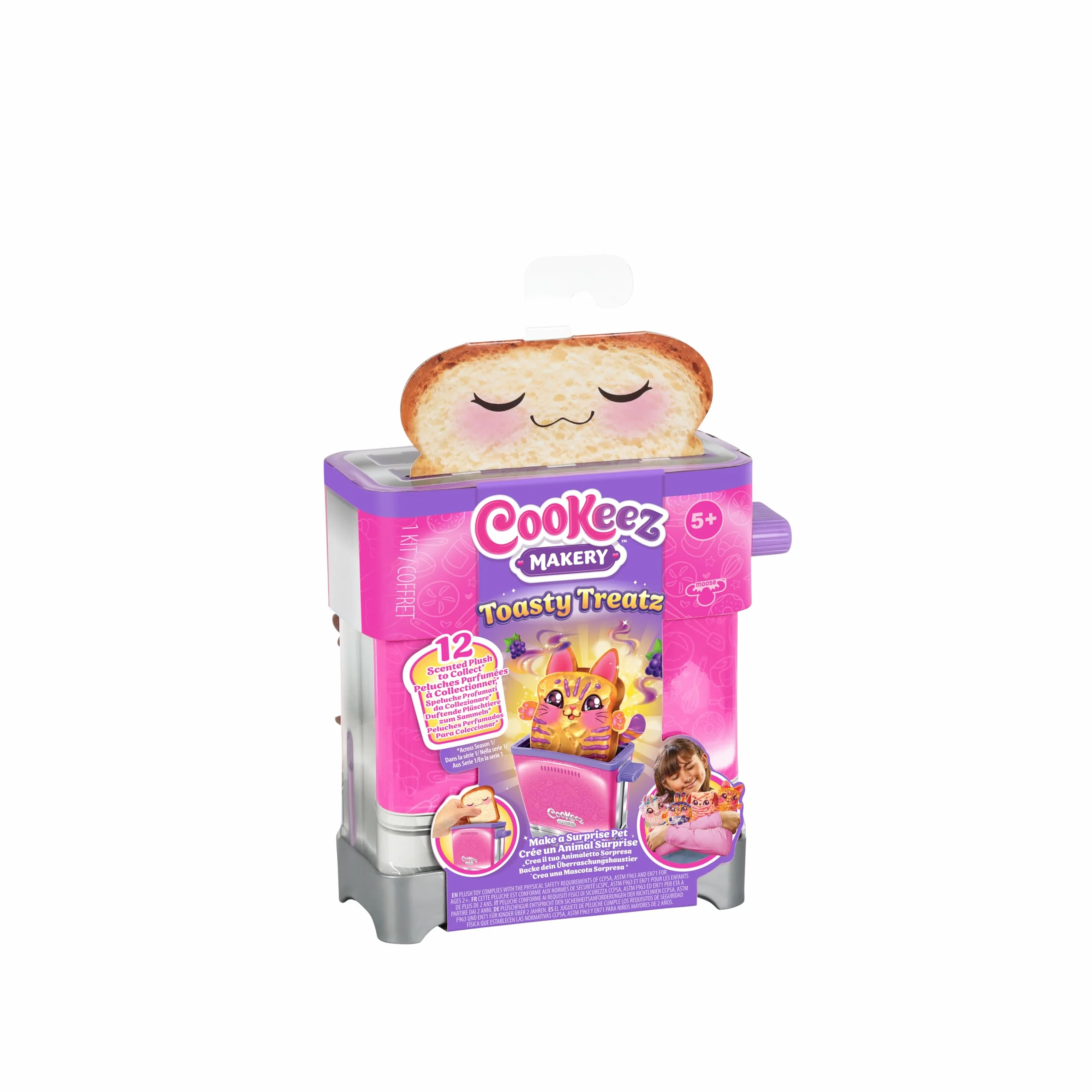 Bluey COOKEEZ MAKERY Toasty TREATZ Grille-Pain avec Peluche parfumée Surprise