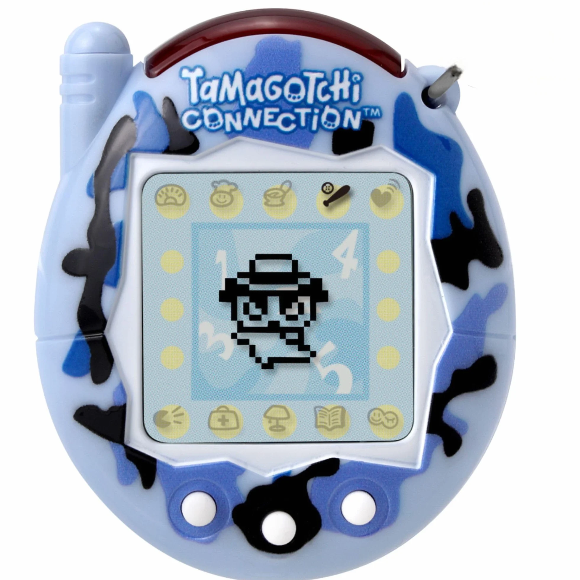 Tamagotchi Connection Wild Blue – Jouet original Cyber Pet des années 90 avec chaîne