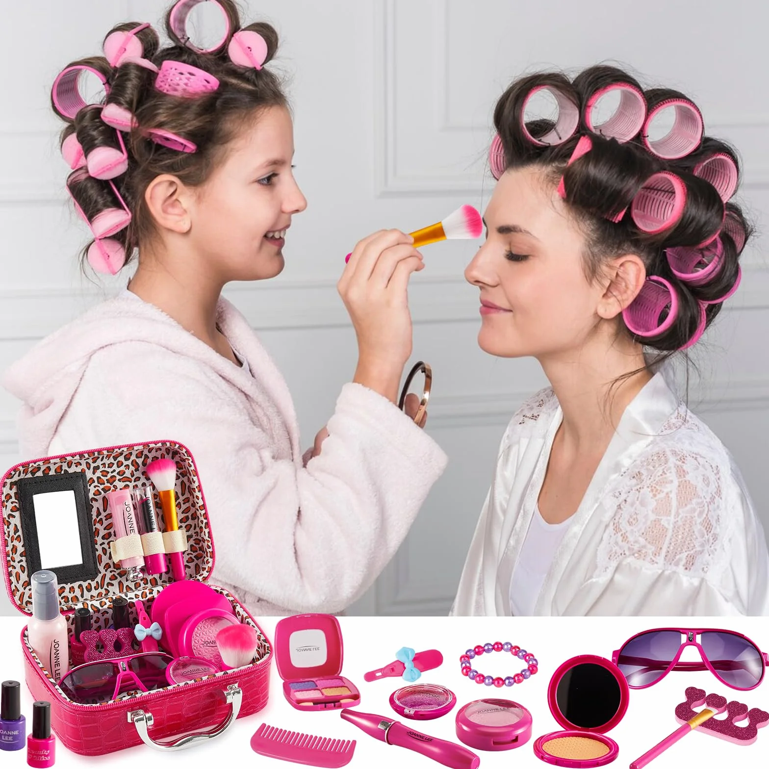 LINFUN KIDS Malette Maquillage Enfant Fille Jouet, Valise Maquillage Fille, Cadeau Anniversaire 3 4 5 6 Ans