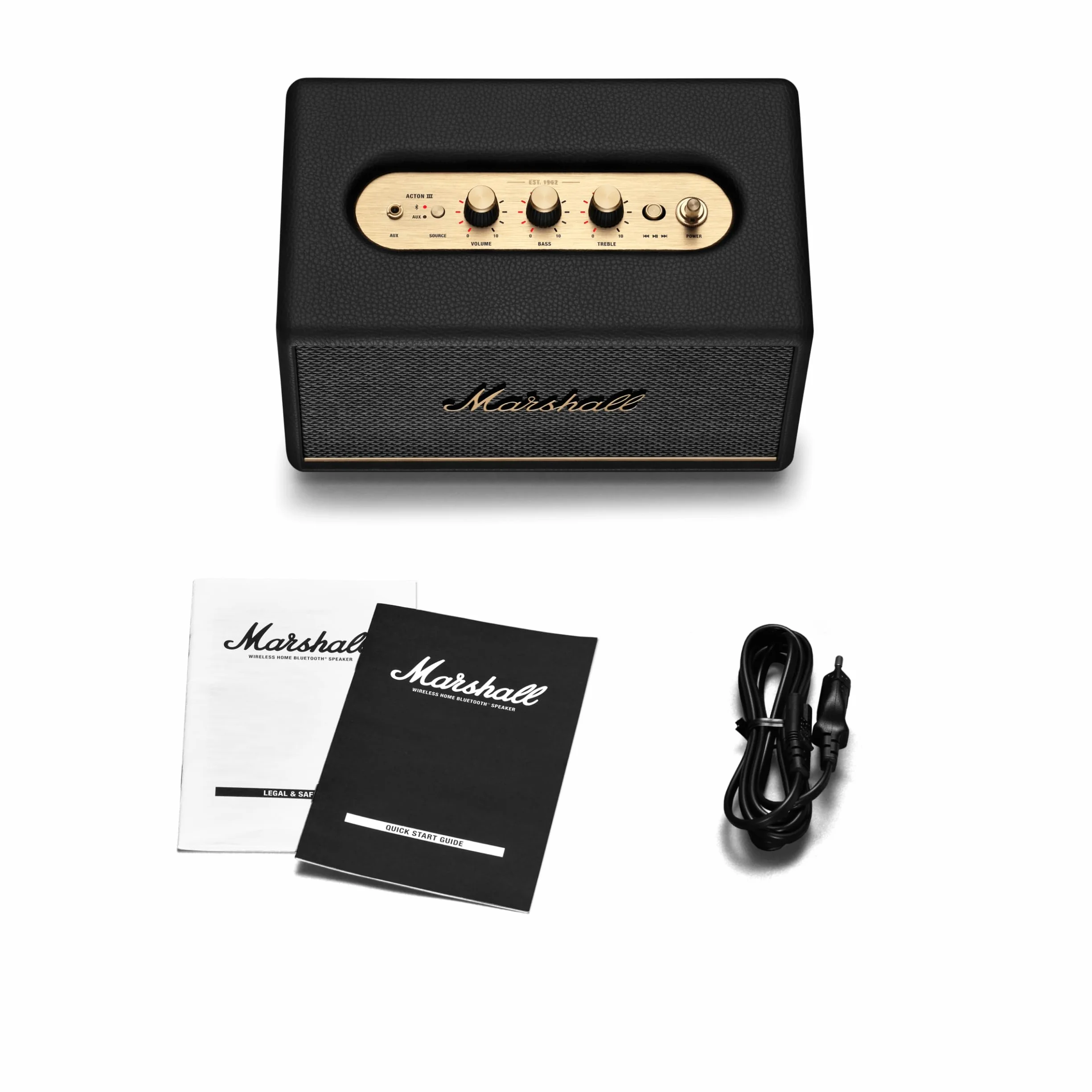 Marshall Acton III Enceinte Bluetooth sans Fil Noir