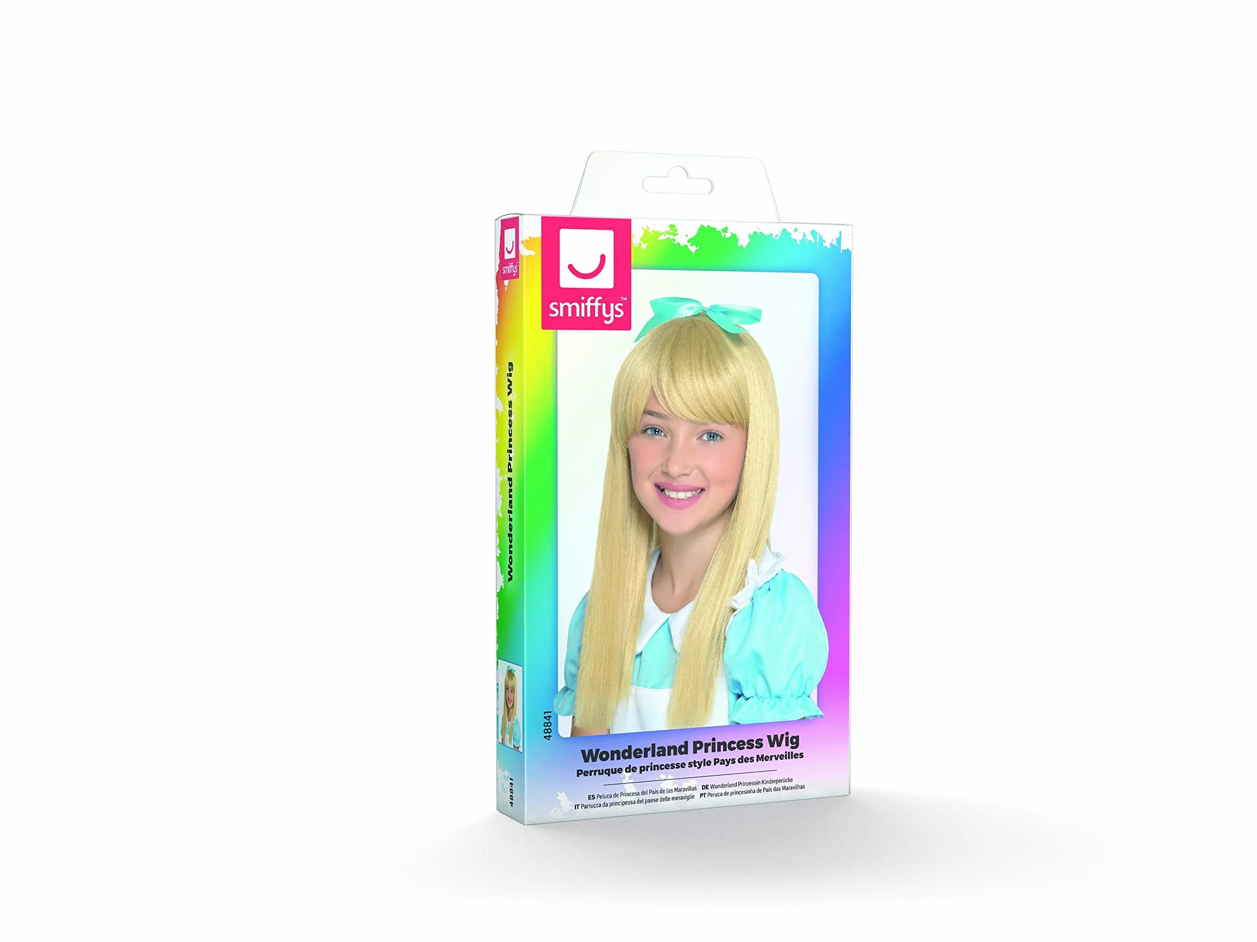 Smiffys Perruque Princesse Pays des Merveilles Blond Enfants Halloween