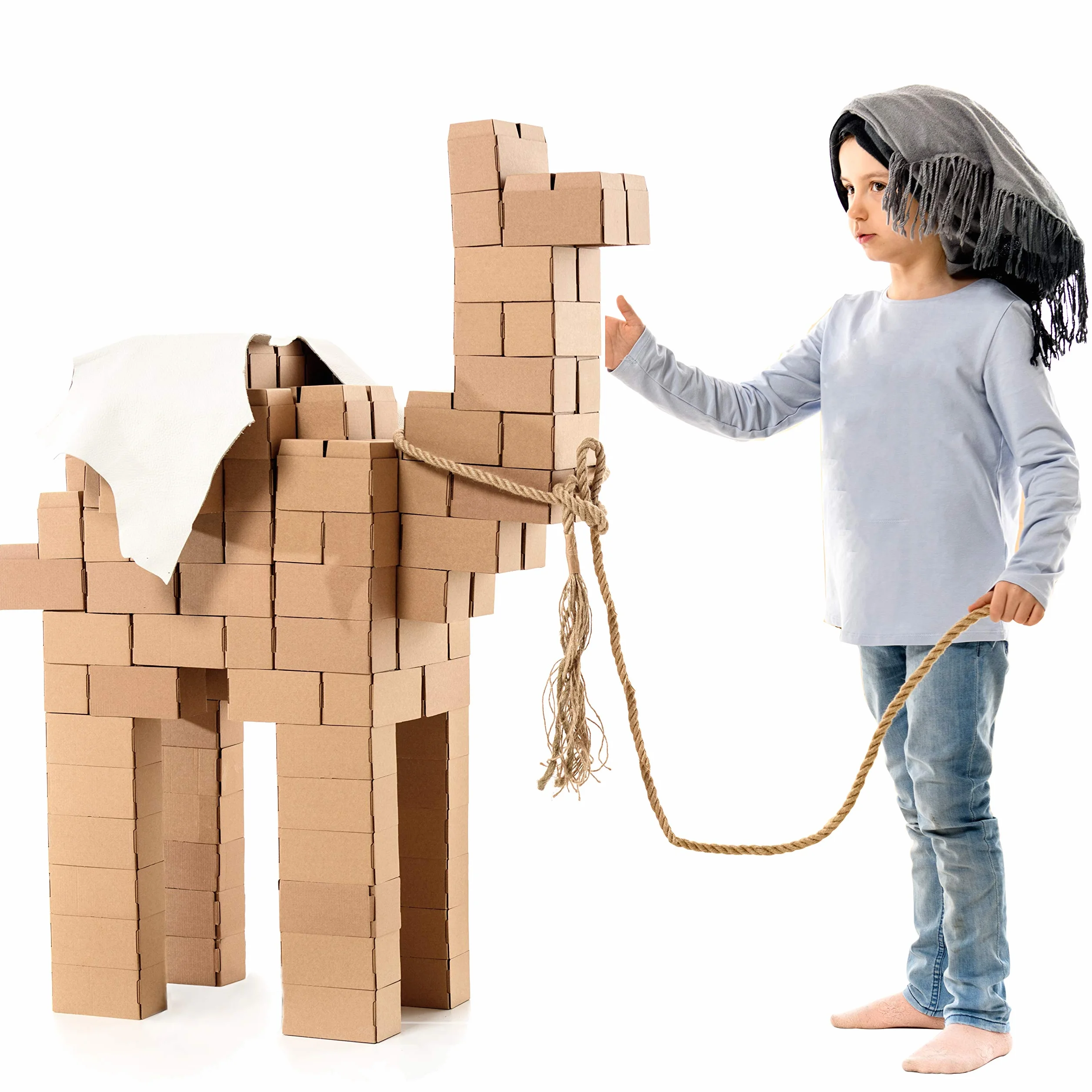 GIGI BLOKS Briques Géantes Carton Empilables Taille XL 96 Pièces Jeu Construction Enfant