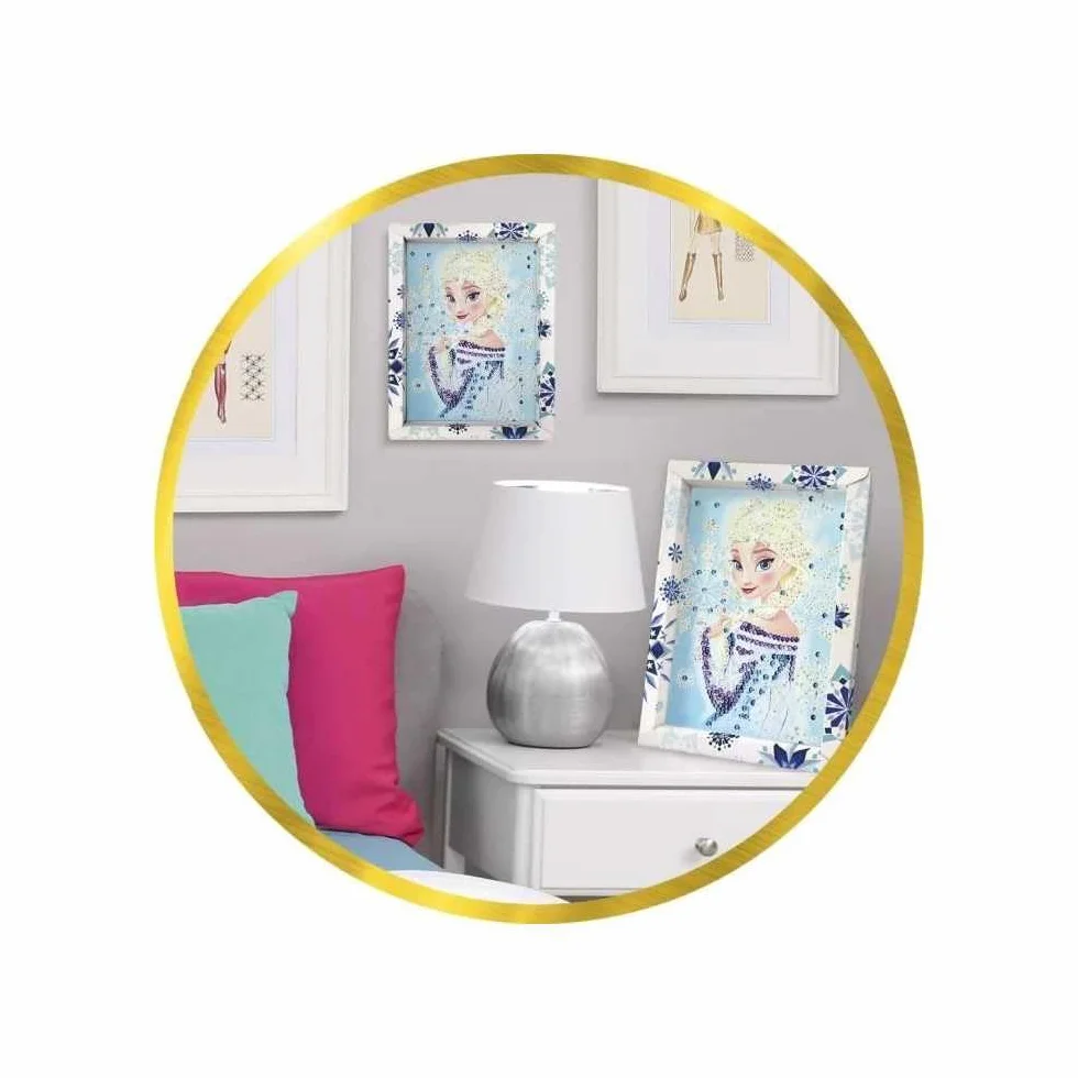 Lansay Collection Sequins Elsa Reine des Neiges Kit Création Tableau Frozen Activités Manuelles Enfants 7 Ans