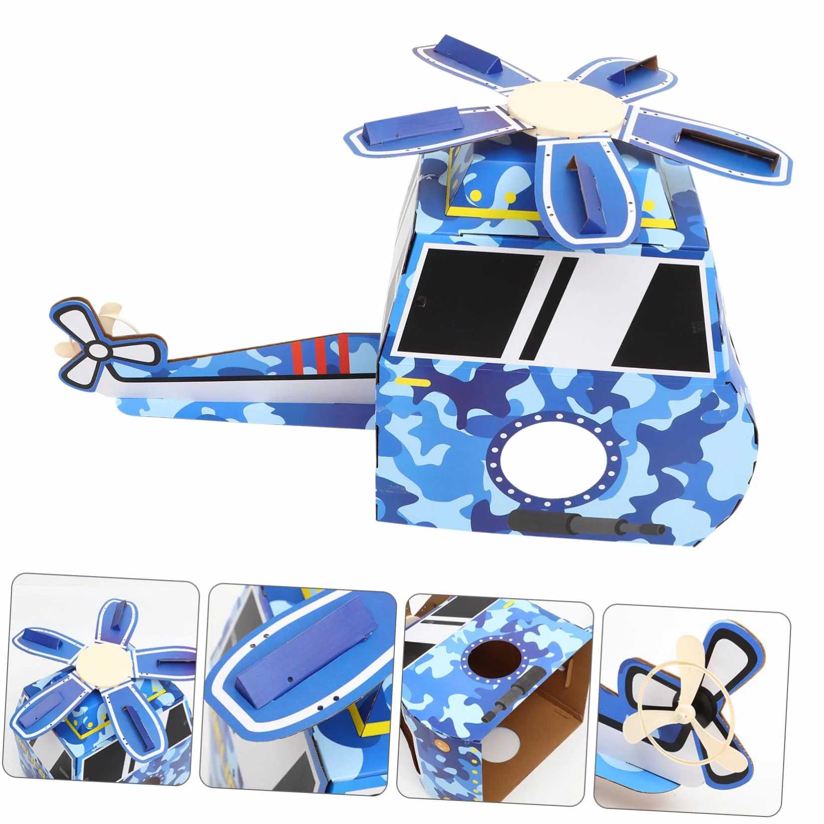 Abaodam Déguisement Avion à Fabriquer Carton Costume Jouet Portable pour Garçon Fille