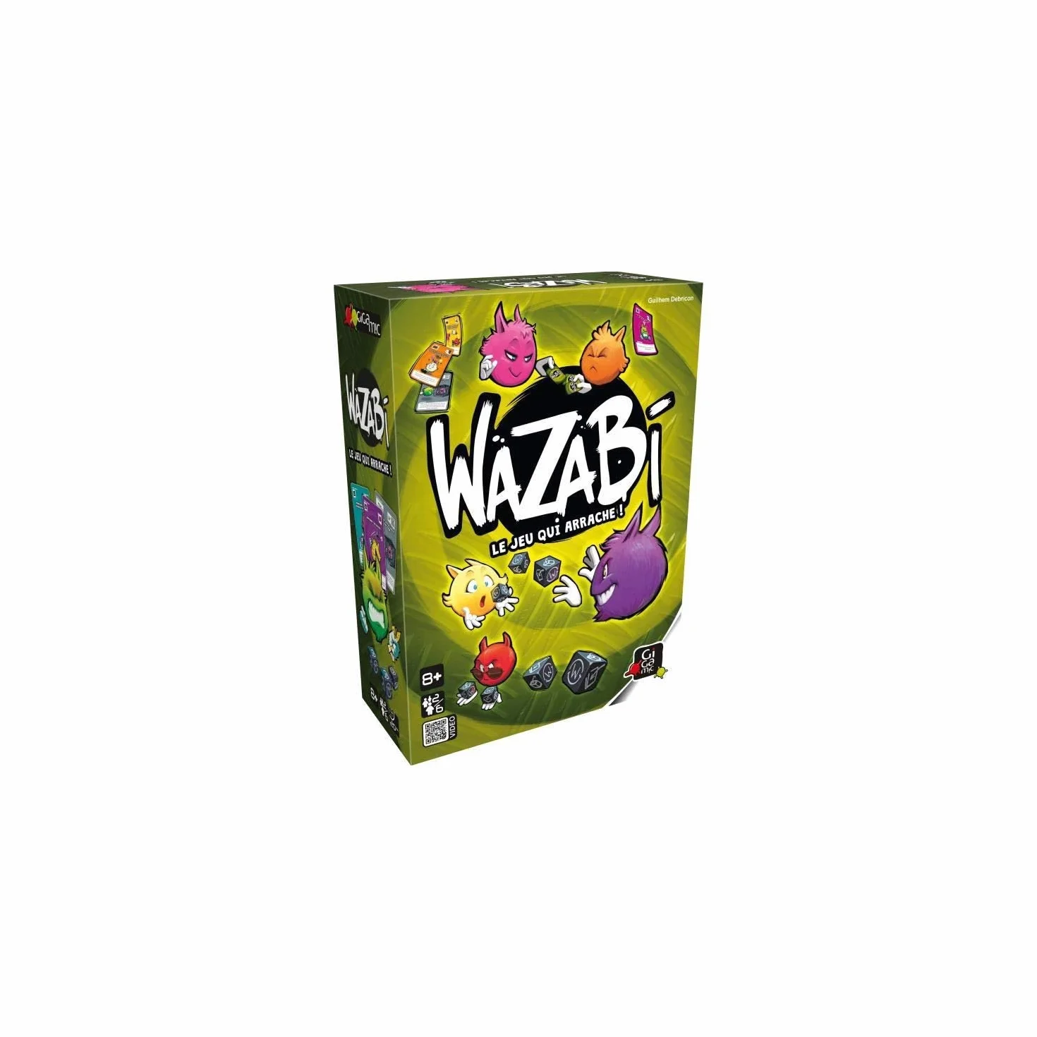 GIGAMIC Wazabi Jeu de Société Dés Dynamiques 8 ans et plus 2-6 joueurs 20 min Version Française