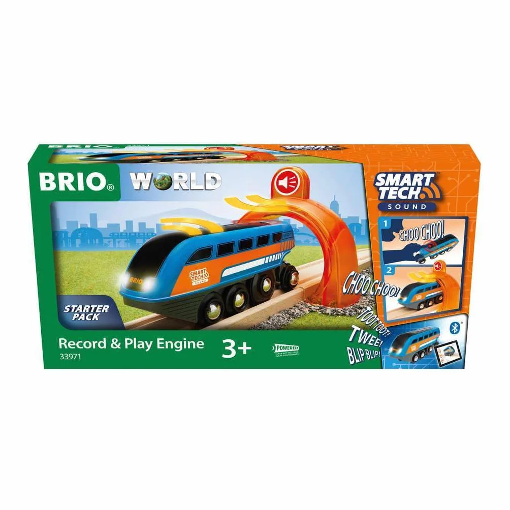 Brio World Locomotive à Enregistreur Vocal Smart Tech Sound Train électrique Intelligent STEM Jouet 3 Ans