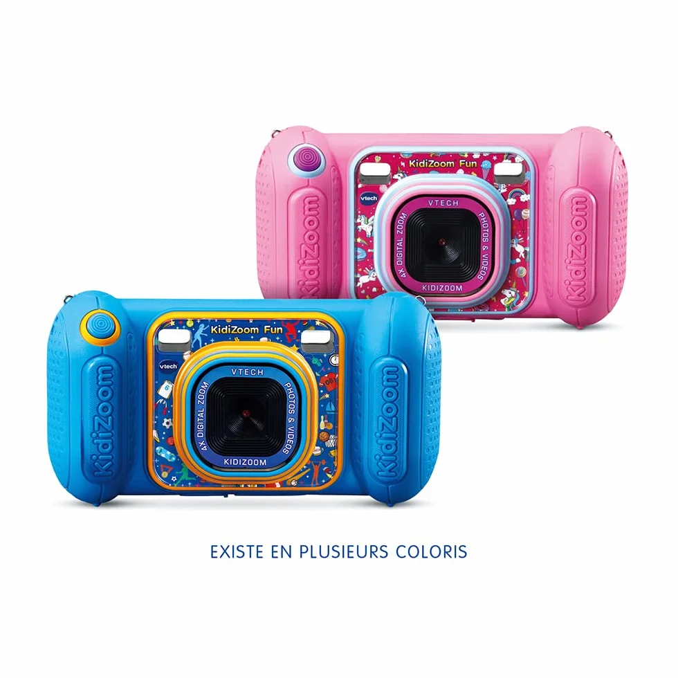 VTech KidiZoom Fun Rose Appareil Photo Numérique Enfant 9 en 1 Photos Vidéos Écran Couleur Cadeau 3-10 Ans