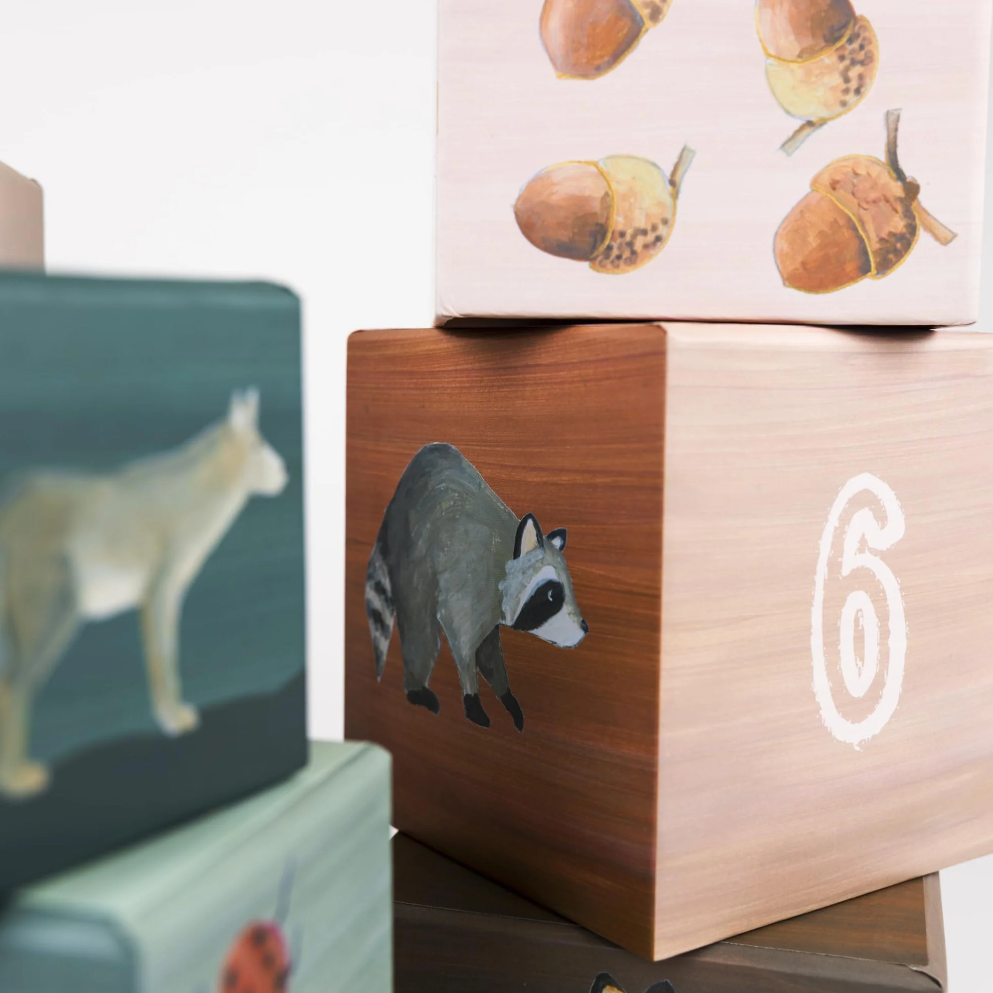 Egmont Toys Jeu de pyramides 9 blocs en carton jouets éducatifs à partir de 36 mois Apprentissage du comptage