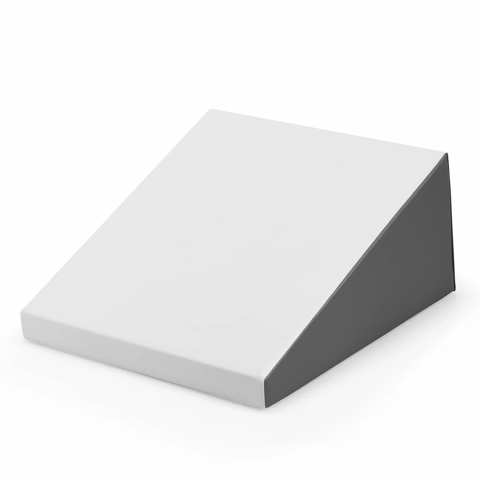 DREAMADE Modules de Motricité pour Enfant, Blocs de Construction en Mousse avec Escalier et Toboggan, Jouets Éducatifs 3+ Ans (Blanc, Gris)