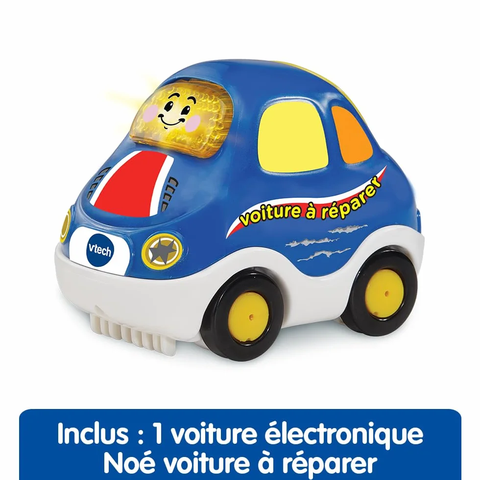 VTech Tut Tut Bolides Garage SOS Dépannage Voiture à Réparer Garage Voitures Enfant 3 Zones Magiques Cadeau 1-5 Ans Français