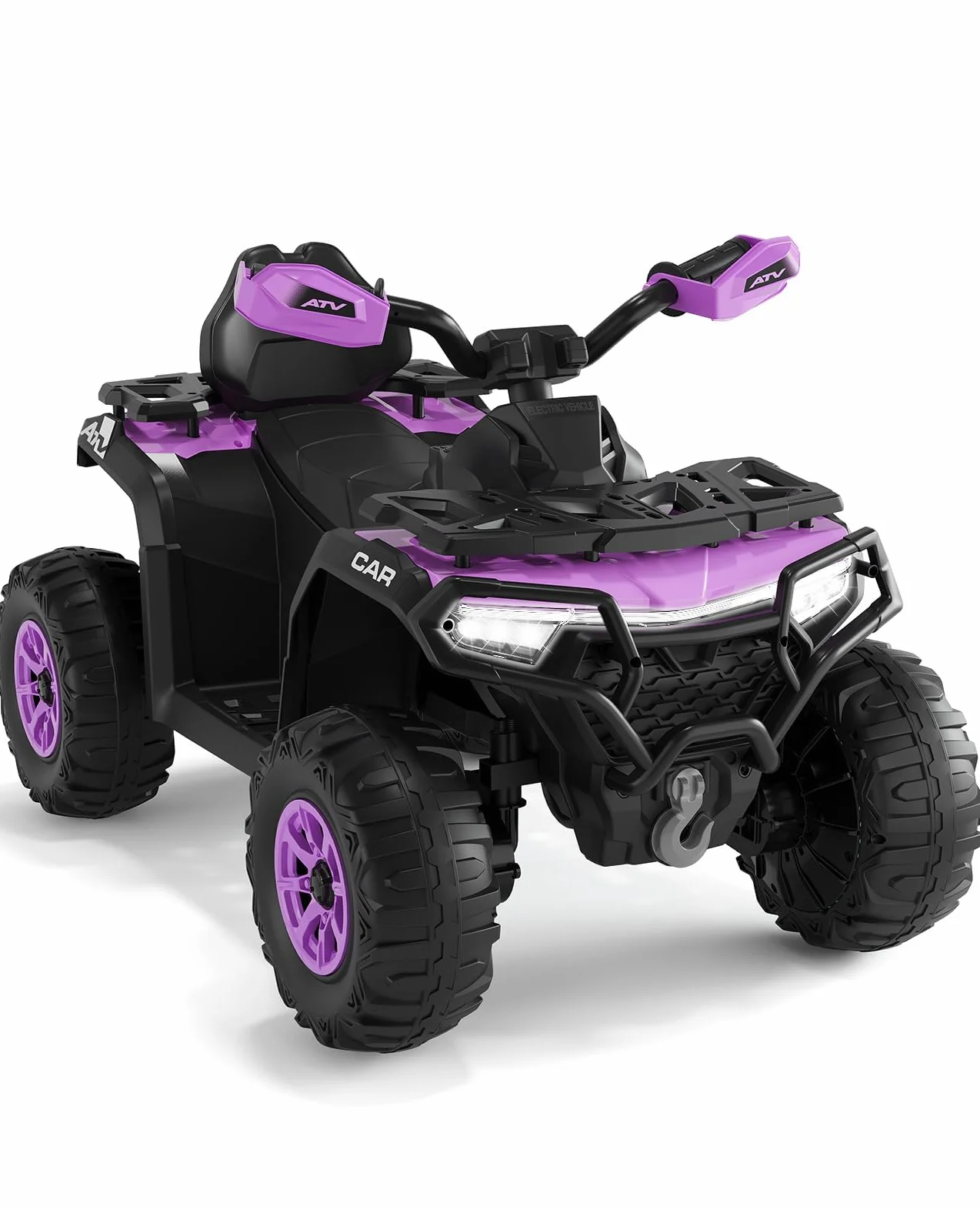 Quad électrique Tout-Terrain pour Enfants 2 Moteurs Télécommande Parents LED Bluetooth USB 95x56x55 cm