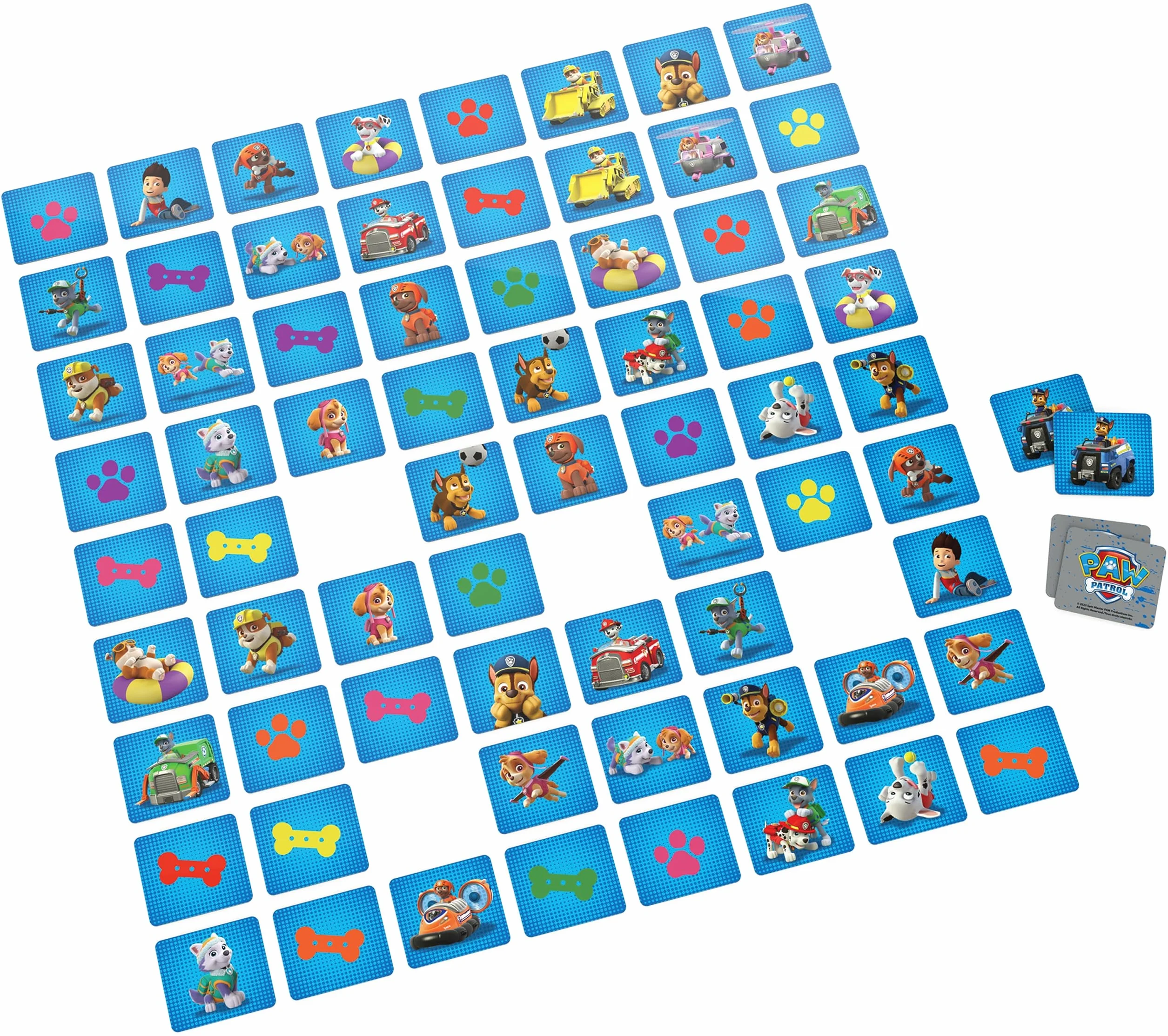 Paw Patrol Pat Patrouille Memo Valisette Jeu De Mémoire 72 Cartes 36 Paires Héros Chiots