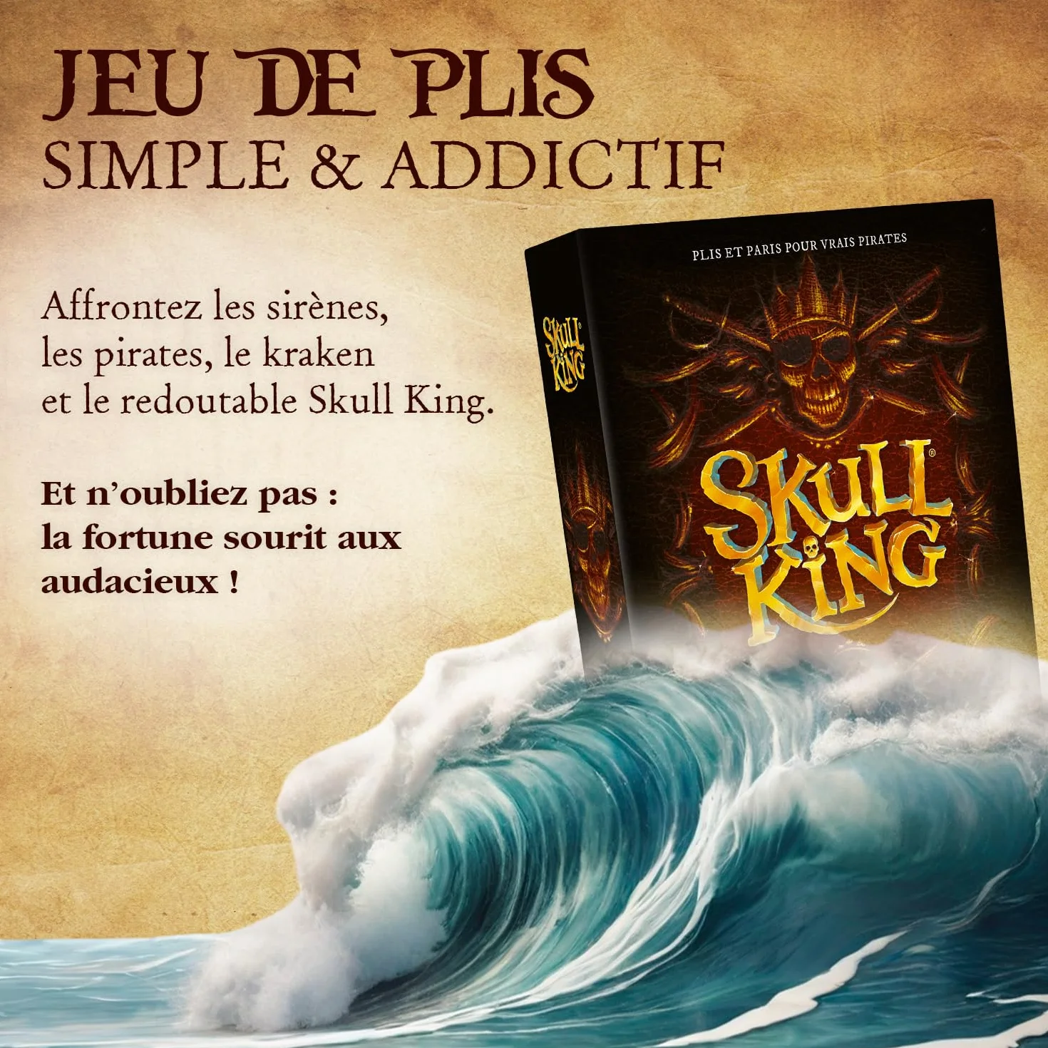 Skull King Jeu De Cartes pour Vrais Pirates 2 à 8 Joueurs Version Française