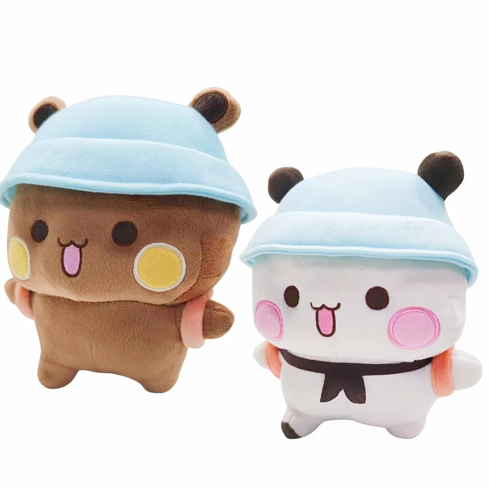 Peluche Budu Dudu 20 cm, 2 Pièces, Panda en Peluche, Oreiller Doux