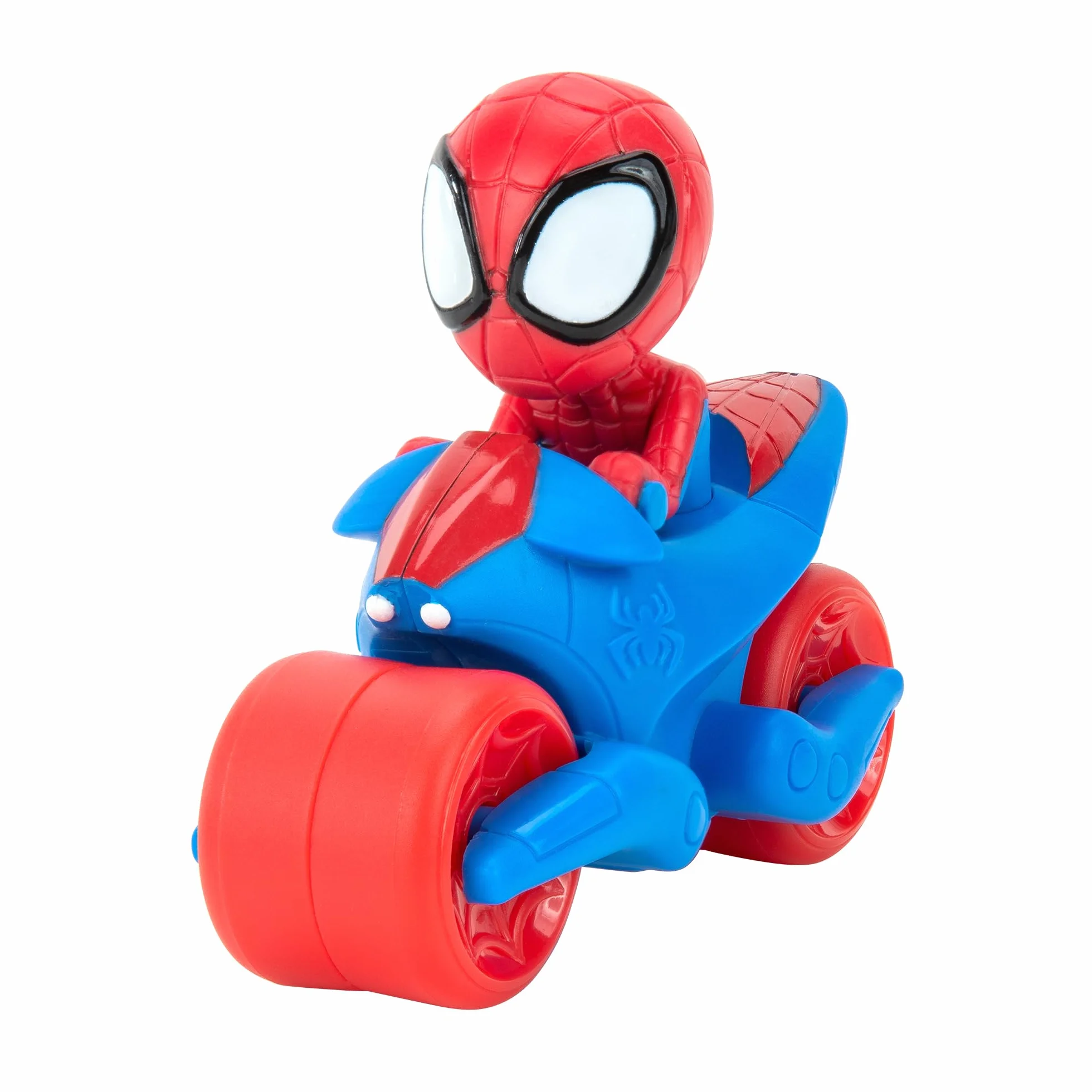 Marvel Web Strike Ses Amis Extraordinaires Véhicule 2 en 1 Lance Spidey Web Cycle Jouet