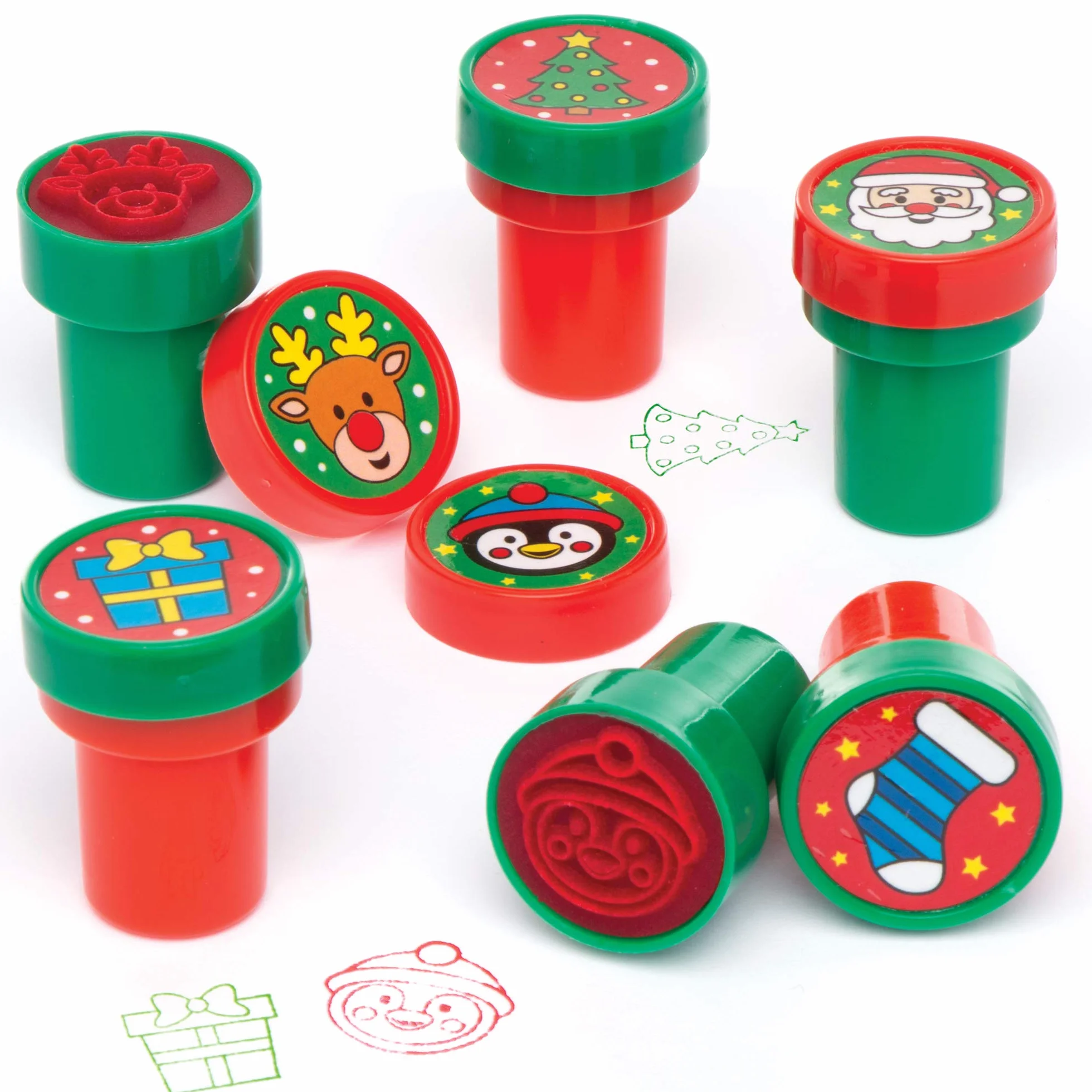 Baker Ross Tampons de Noël à Encre intégrée Paquet de 10 Loisirs créatifs Enfants AT251