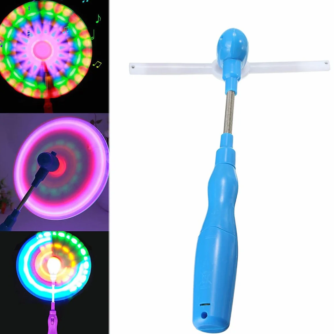Musique LED Spinner Windmill Clignotant éclair