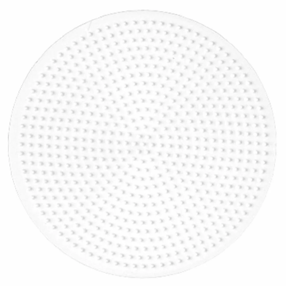 HAMA Plaque ronde midi blanche pour perles à repasser 5 mm loisirs créatifs enfants