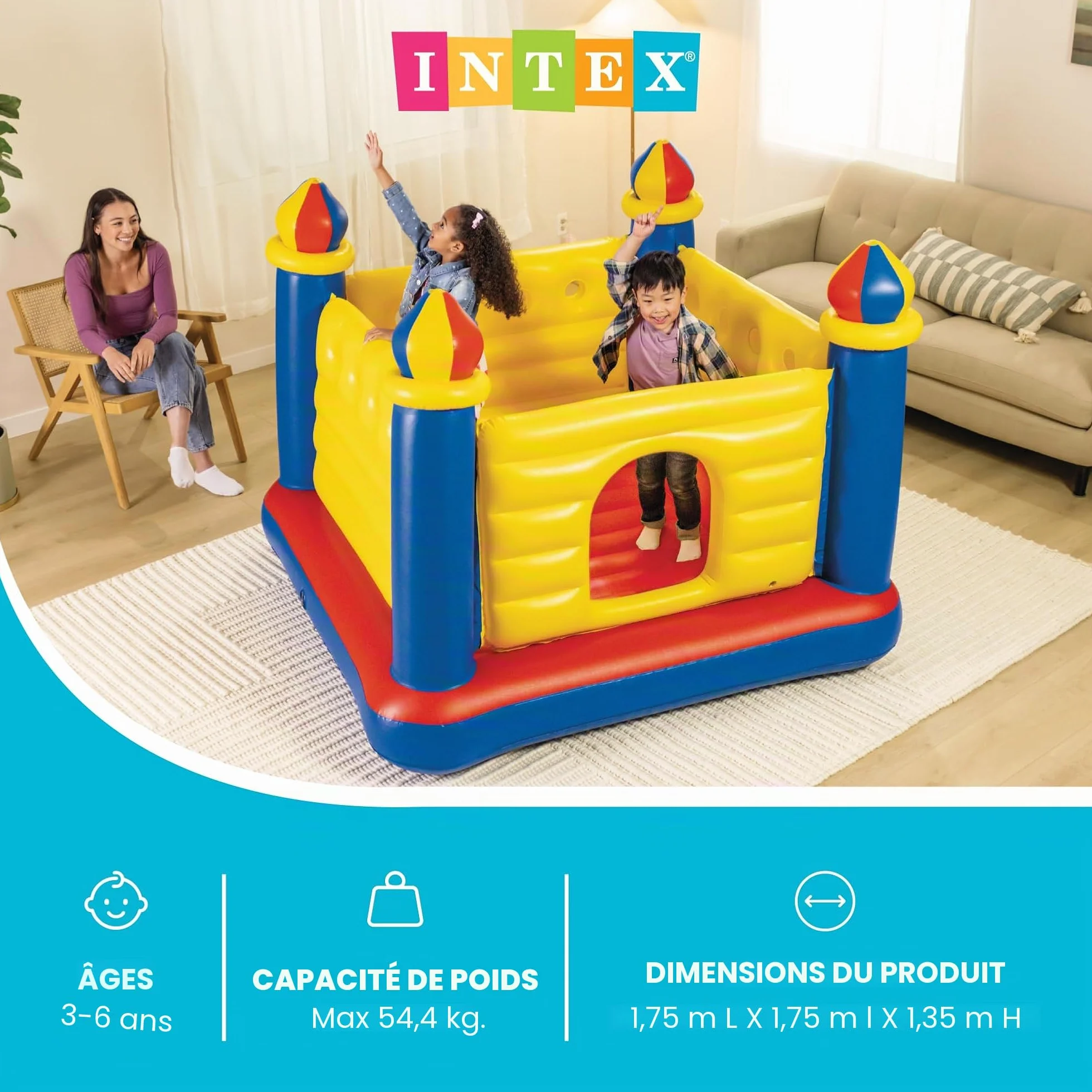 Intex Chateau gonflable Jump-O-Lene 48259 Sans Phtalates