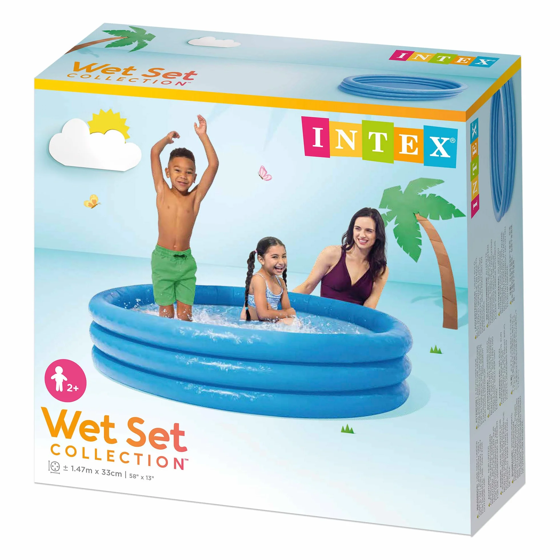 Intex piscinette bleu cristal